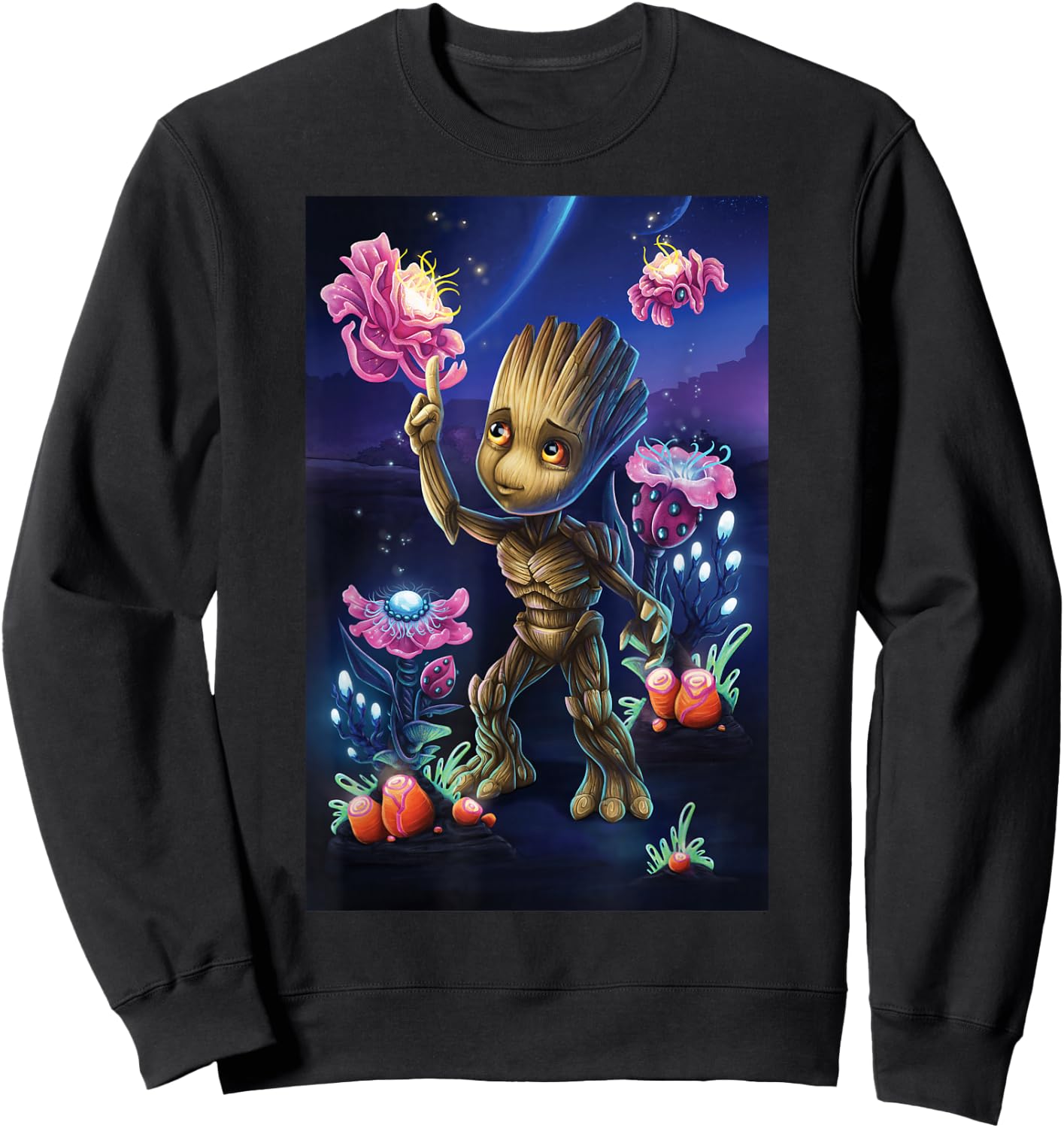 Marvel Guardians of The Galaxy Groot Plants Sweatshirt - Sweatshirt | Black