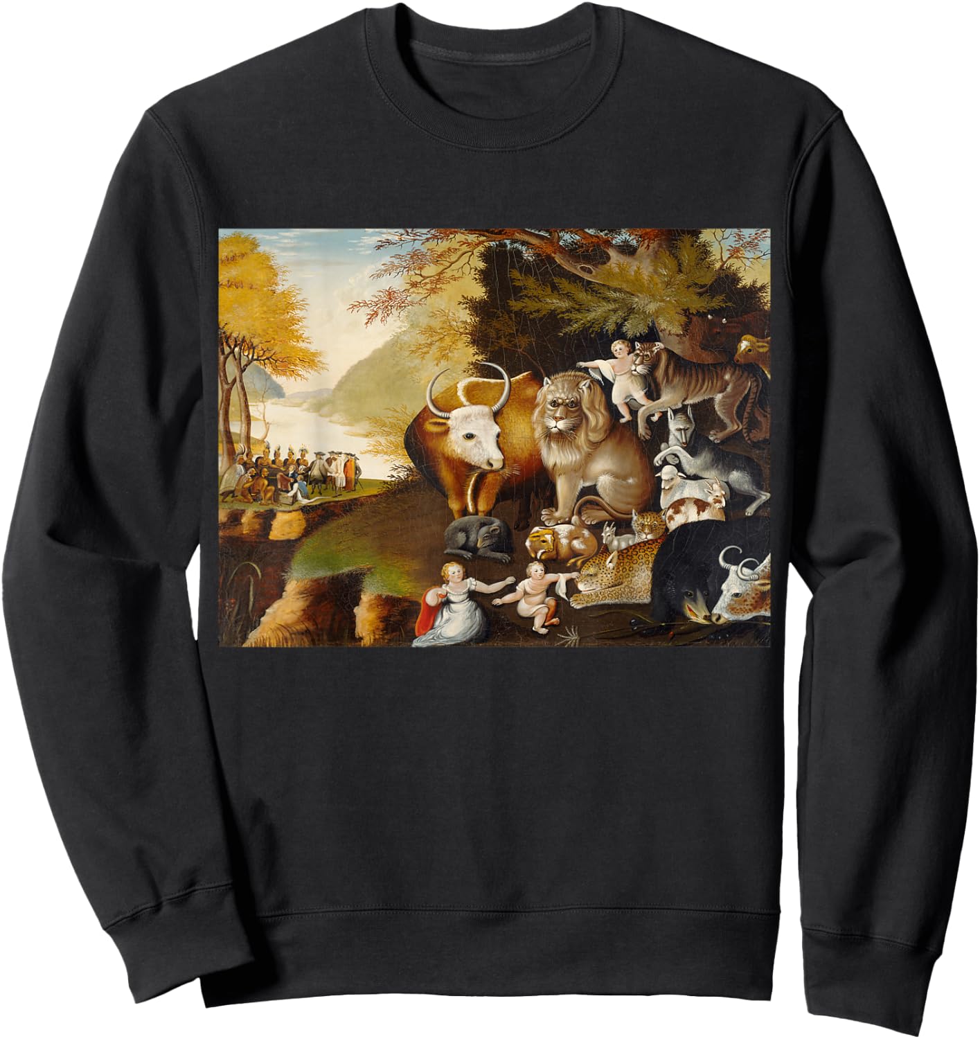 Edward Hicks's Peaceable Kingdom Sweatshirt - Sweatshirt | Black