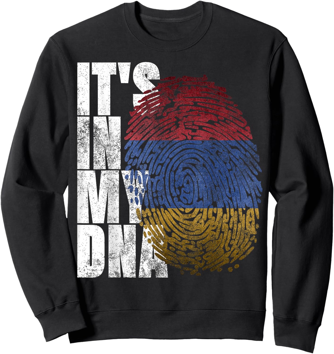 It's In My DNA Armenian Sign Proud Gifts Pride Armenia Flag Sweatshirt - Sweatshirt | Black