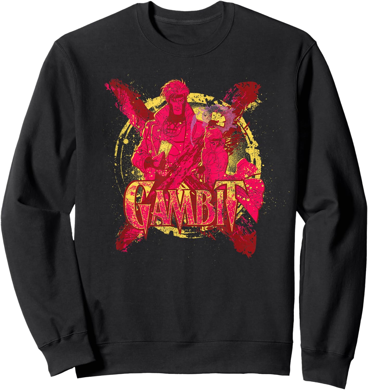 Marvel X-Men Gambit Retro 90s Sweatshirt - Sweatshirt | Black