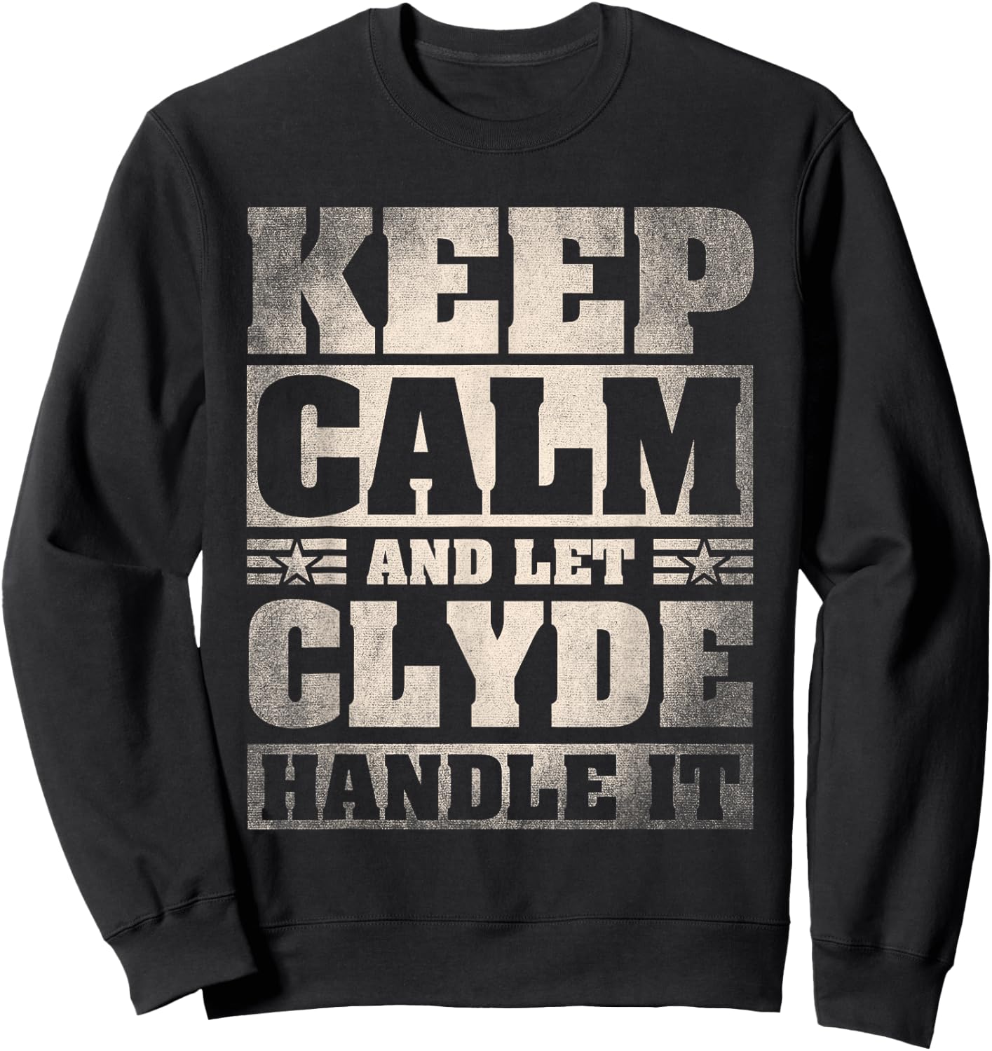 Clyde Name Shirt Personalized Clyde First Name Sweatshirt - Sweatshirt | Black