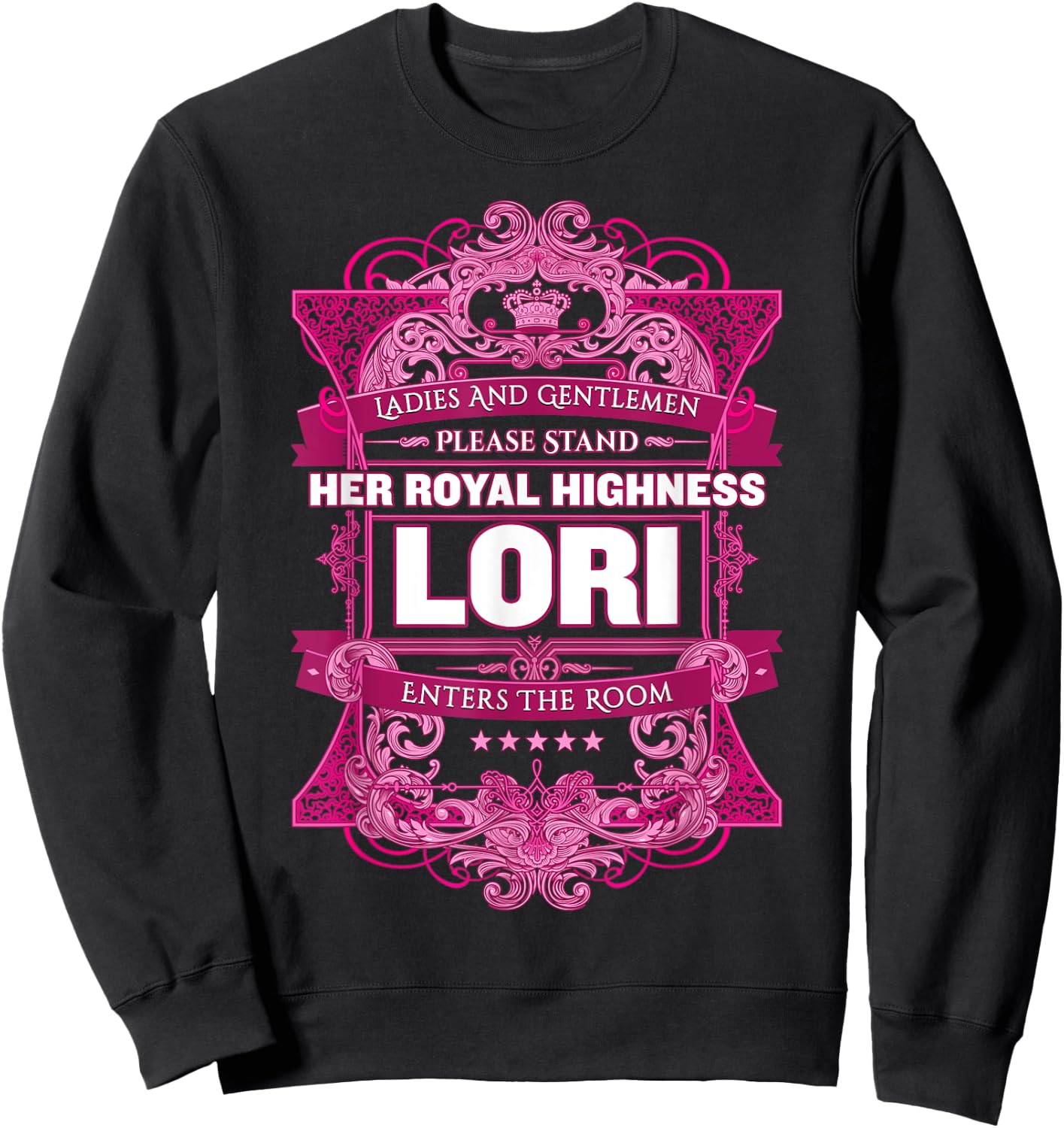 Lori First Name Sweatshirt - Sweatshirt | Black