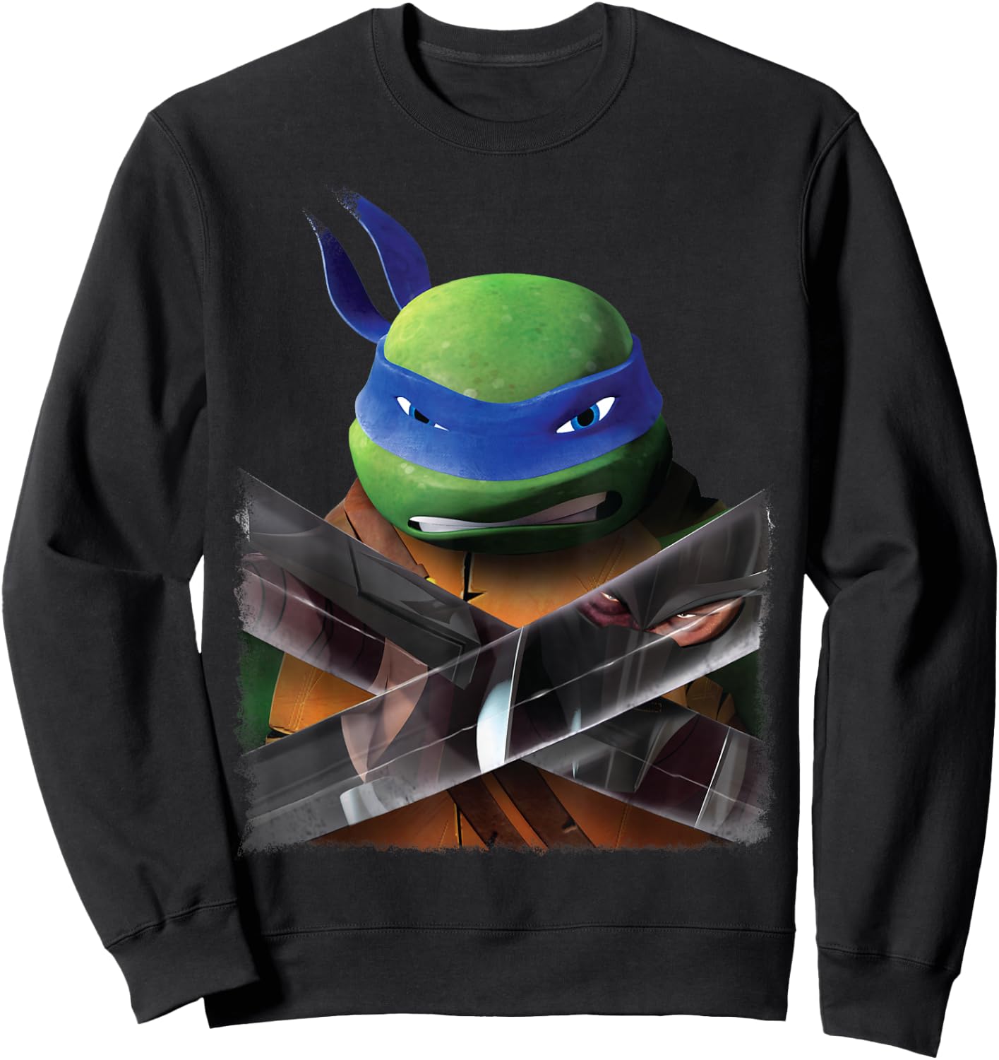 Teenage Mutant Ninja Turtles Leonardo Vs. Shredder Sweatshirt - Sweatshirt | Black