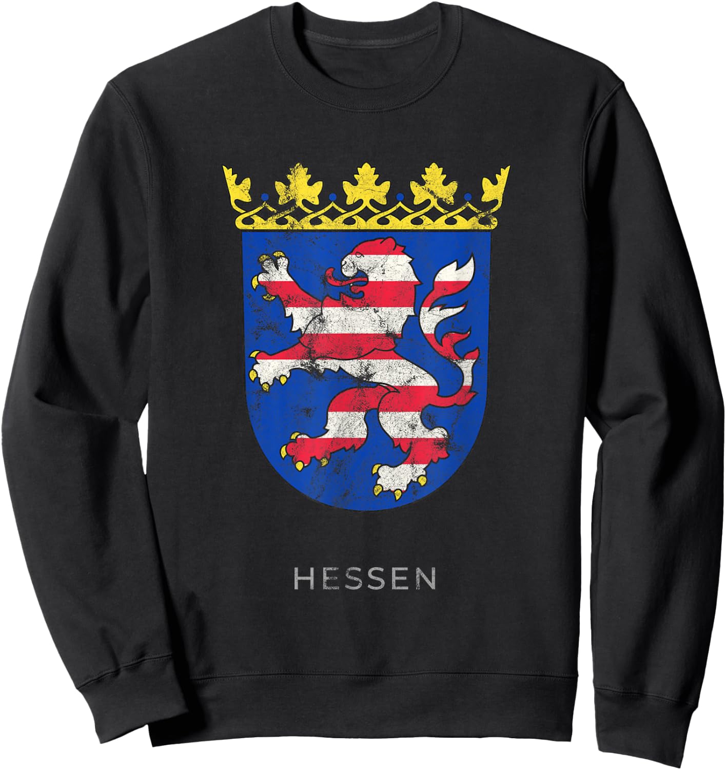Hessen German Coat of arm Germany Deutsch Shirt Sweatshirt - Sweatshirt | Black