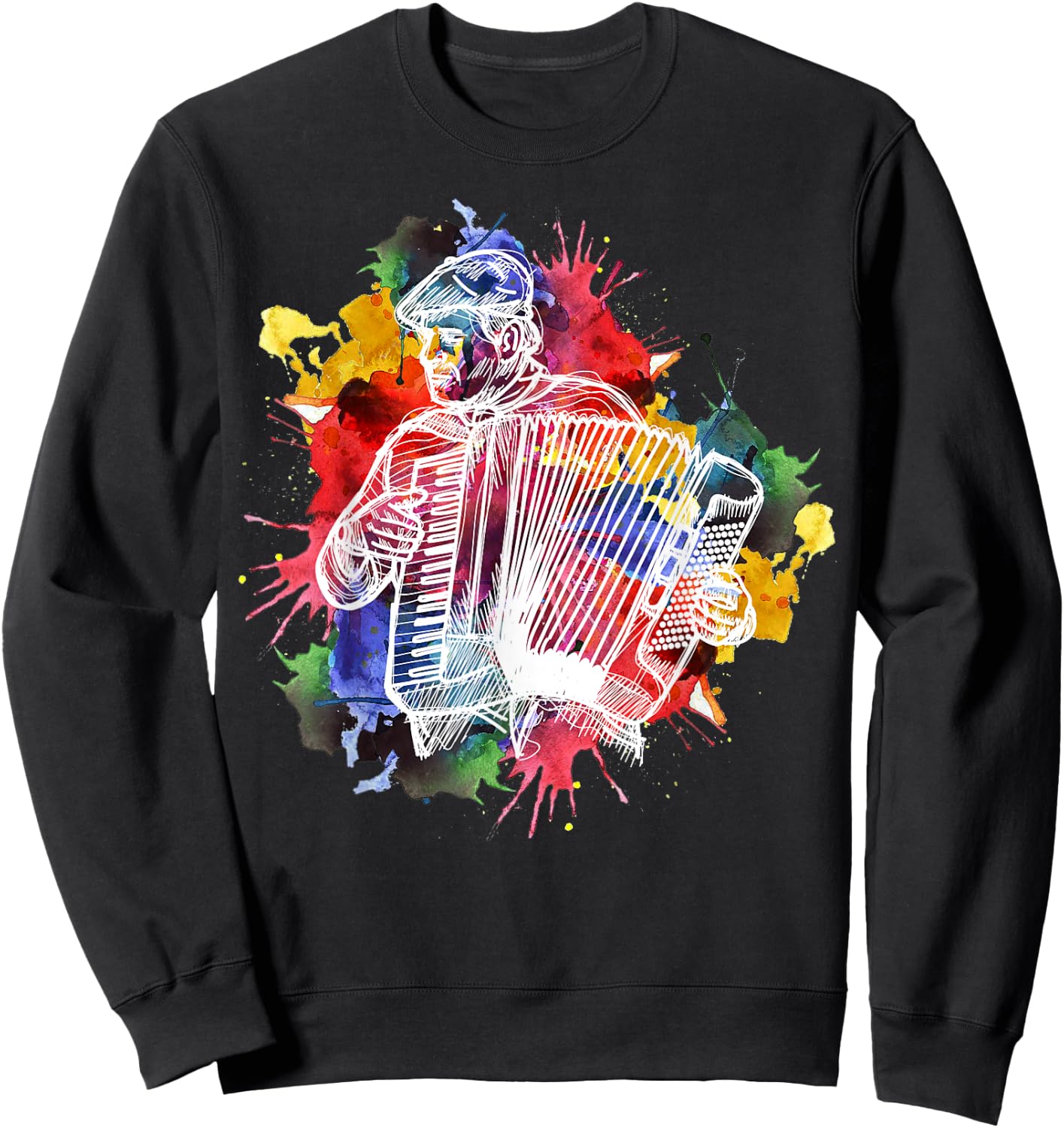 Accordion Player Musician Gift Sweatshirt - Sweatshirt | Black