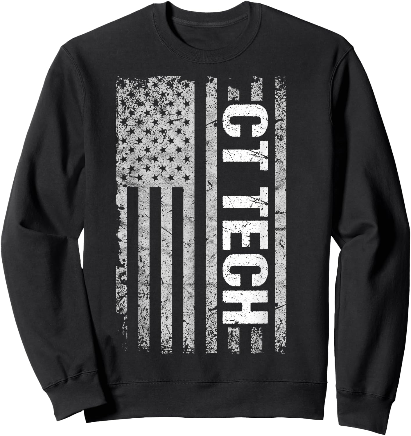 CT Tech American Flag Sweatshirt - Sweatshirt | Black