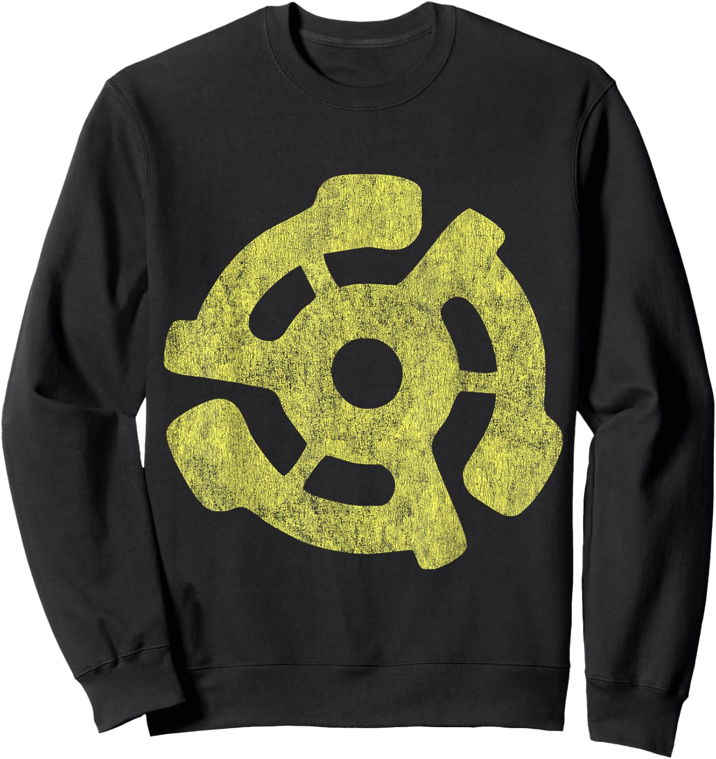 45 RPM Adapter record audiophile shirt Sweatshirt - Sweatshirt | Black