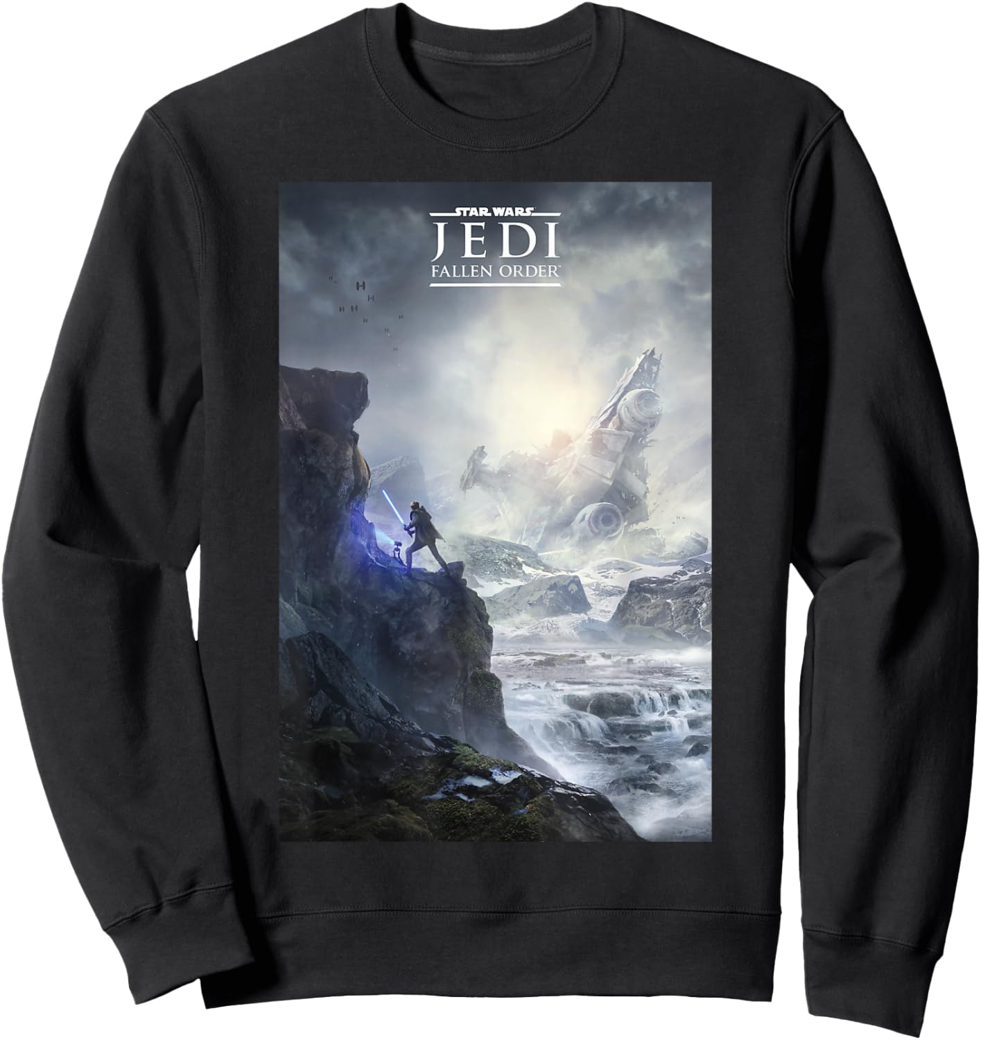 Star Wars Jedi Fallen Order Logo Teaser Poster Sweatshirt - Sweatshirt | Black