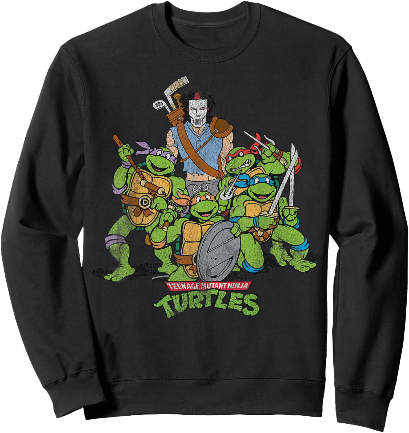 Teenage Mutant Ninja Turtles - and Casey Jones Sweatshirt - Sweatshirt | Black