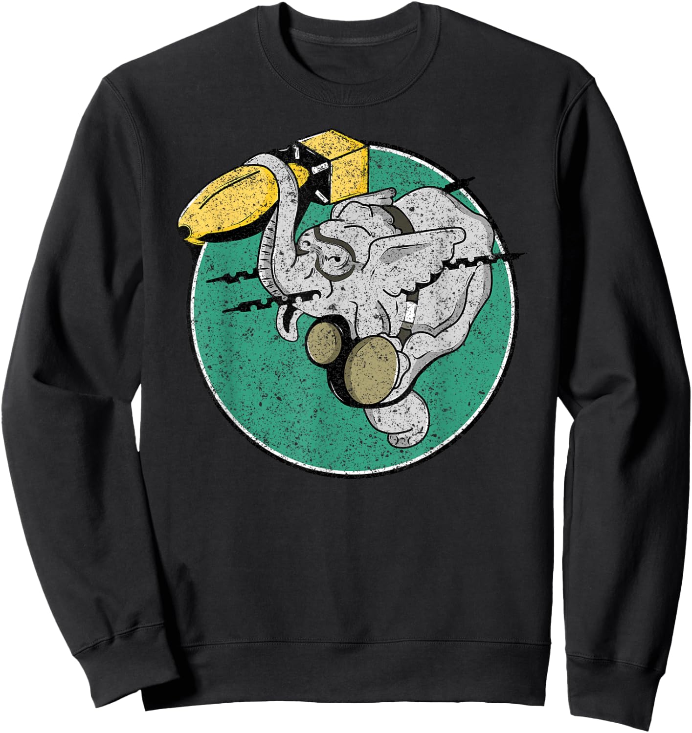 WW2 404th Bombardment Squadron Patch Distressed Sweatshirt - Sweatshirt | Black