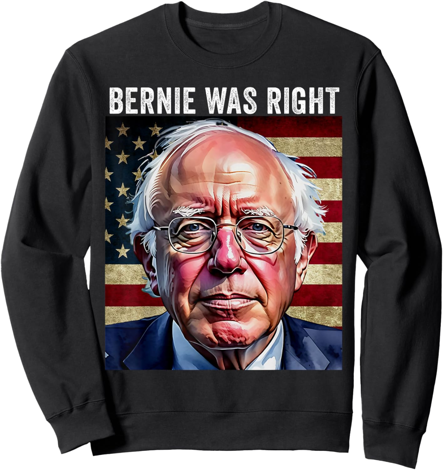 Bernie Sanders Bernie Was Right Indivisible No Kings Protest Sweatshirt - Sweatshirt | Black