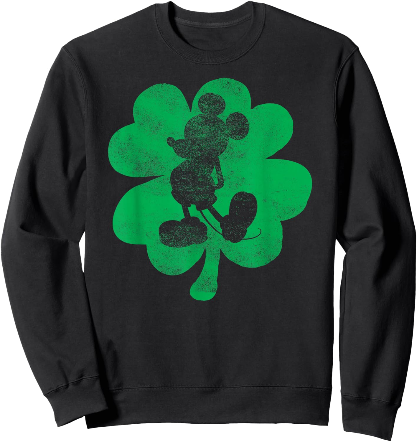 Disney - Mickey Mouse Shamrock St. Patrick's Sweatshirt - Sweatshirt | Black