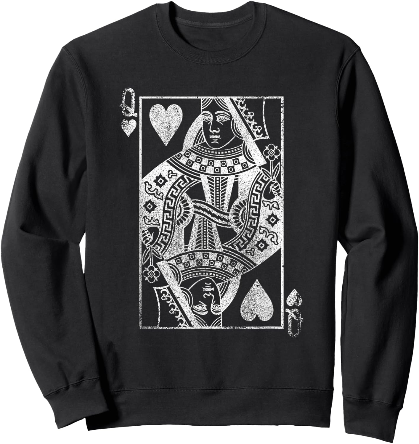 The Original Queen of Hearts (Vintage Design) Sweatshirt - Sweatshirt | Black