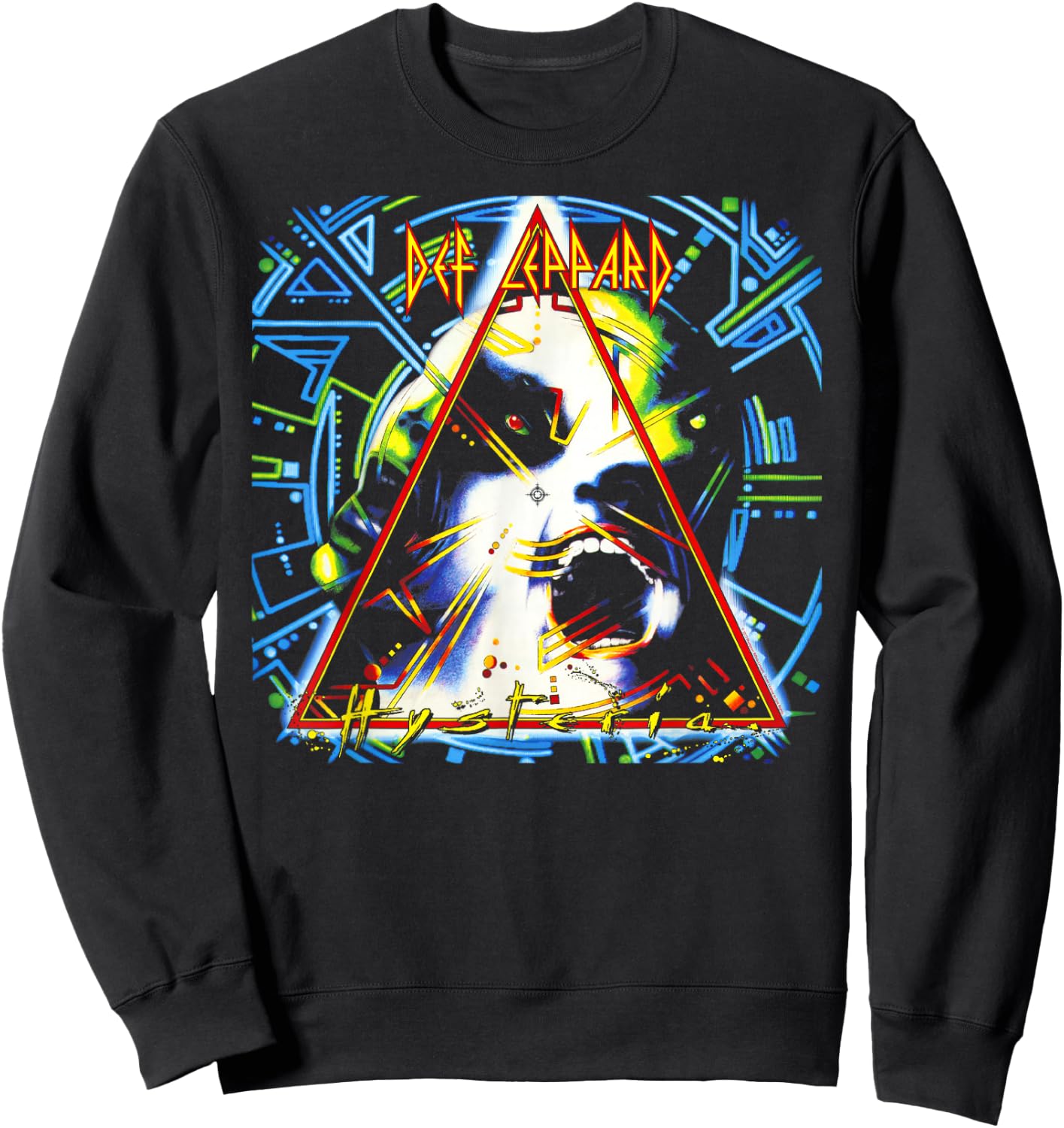 Def Leppard - Hysteria Album Short Sleeve Sweatshirt - Sweatshirt | Black