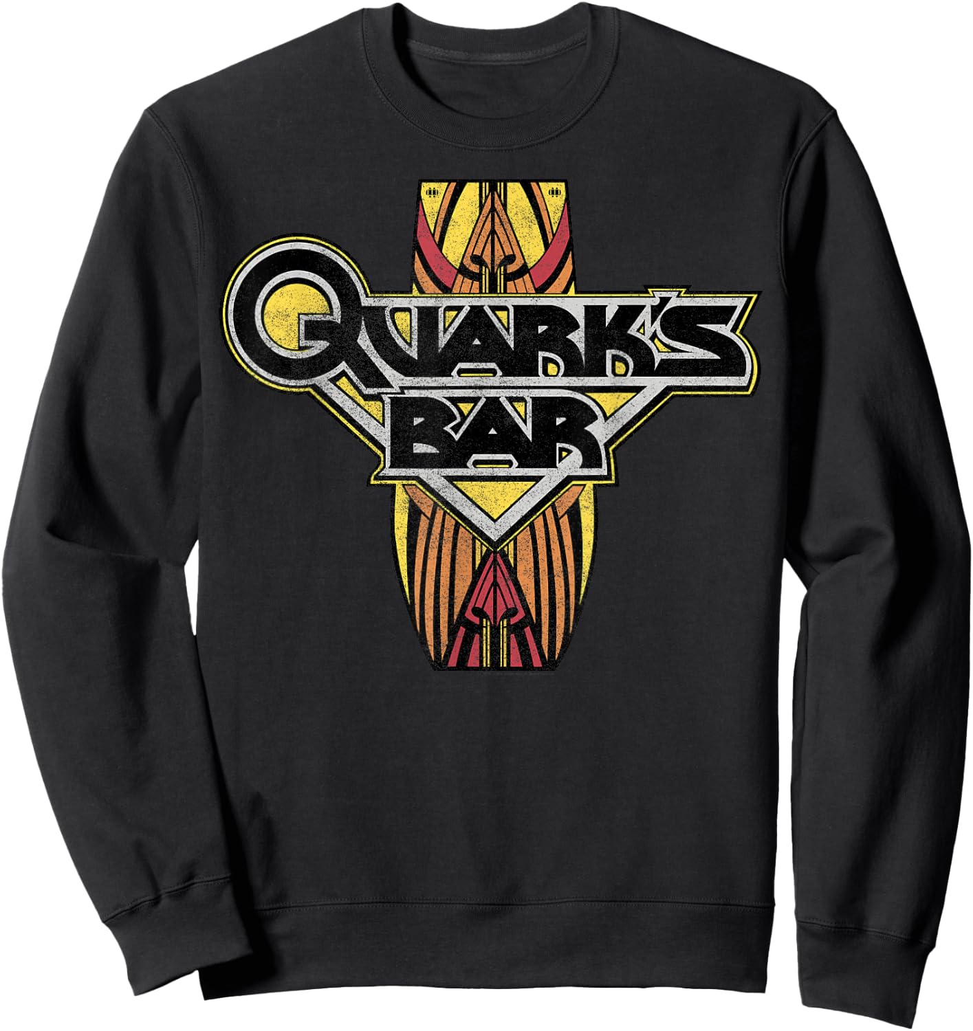 Star Trek: Deep Space Nine Quark's Bar Vintage Logo Sweatshirt - Sweatshirt | Black