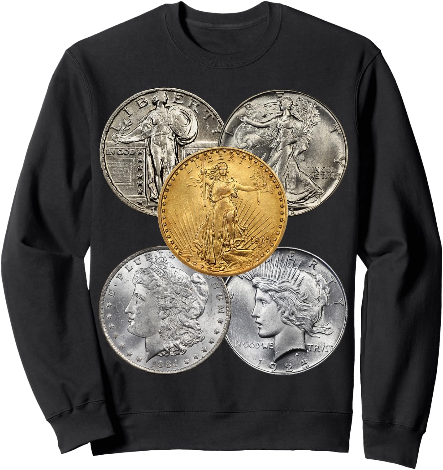 Coin Collecting - The Golden Era of U.S. Coins Sweatshirt - Sweatshirt | Black