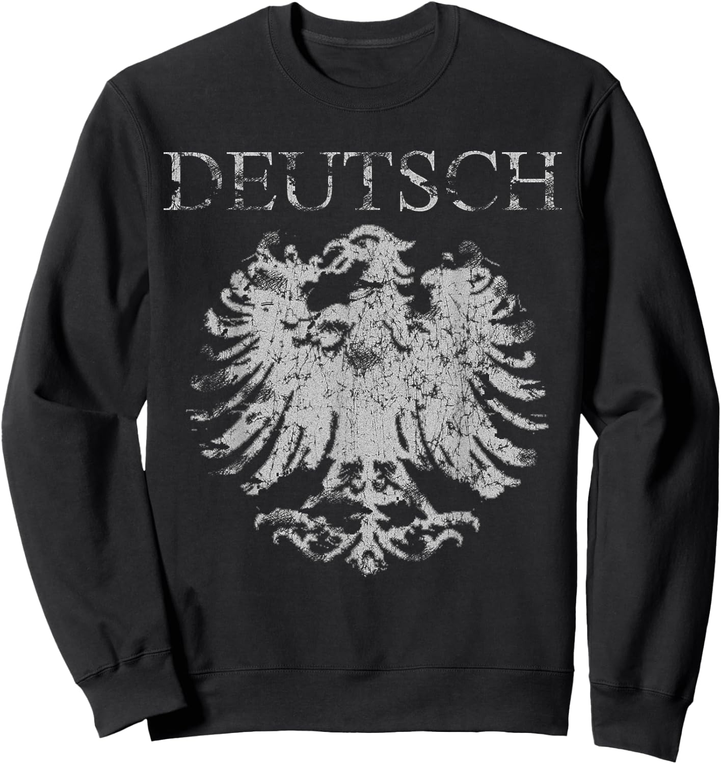 Cool Vintage Deutsch German Heritage Eagle T Shirt Sweatshirt - Sweatshirt | Black