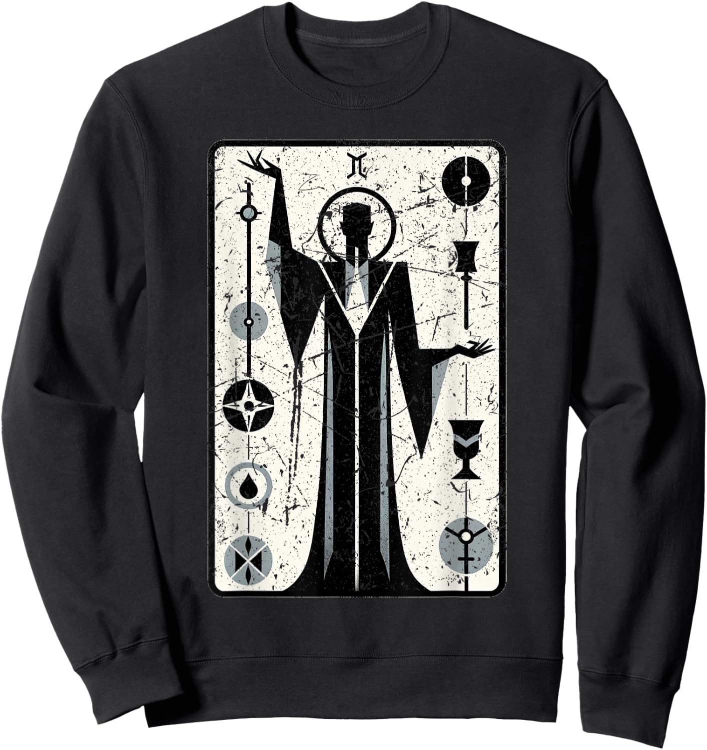 The Hierophant Tarot Card Clothing Sweatshirt - Sweatshirt | Black