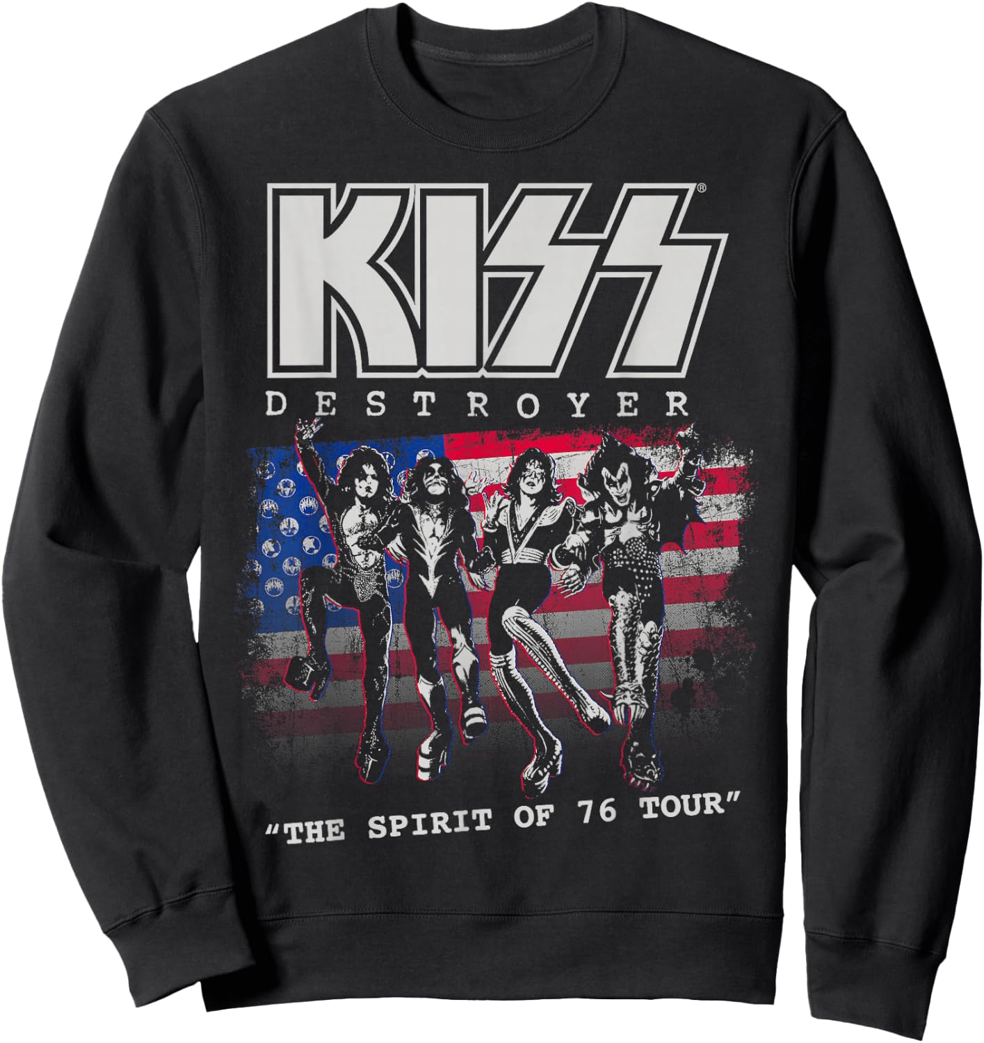 KISS - Destroyer: The Spirit of '76 Sweatshirt - Sweatshirt | Black
