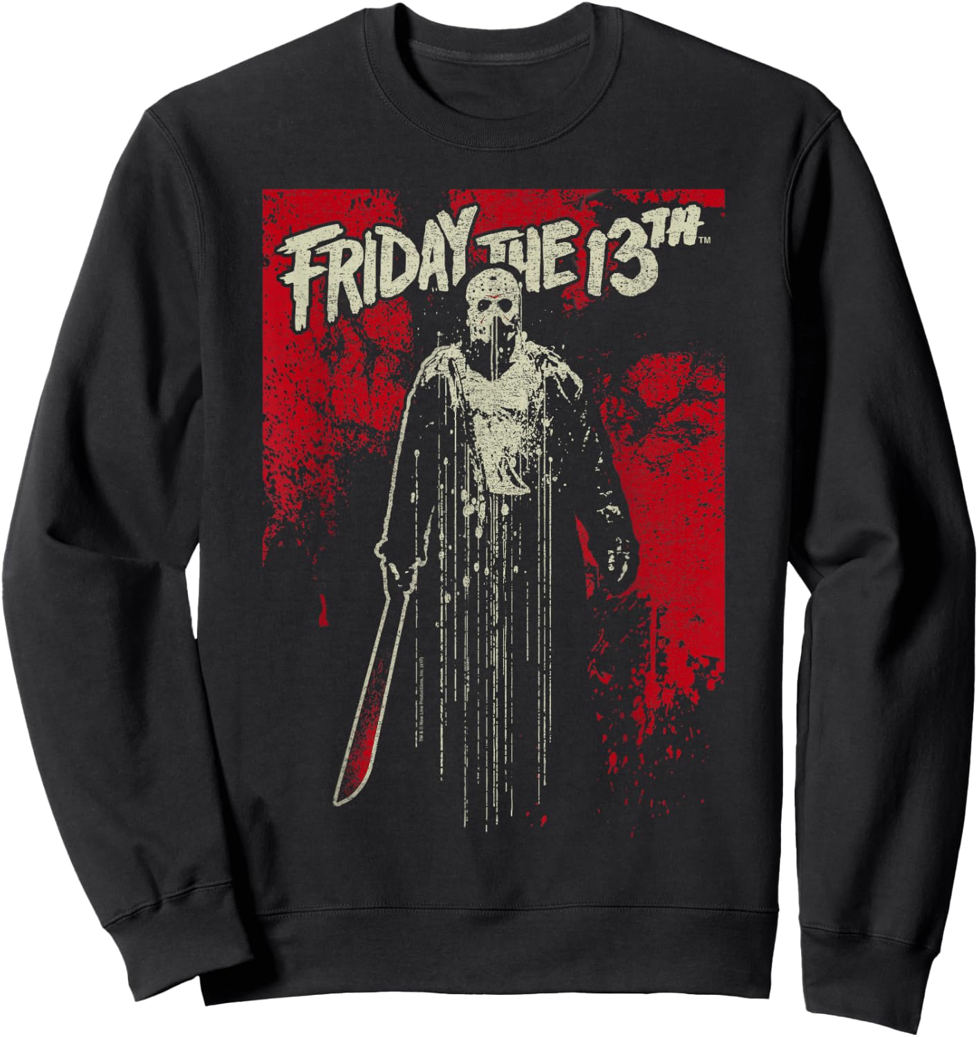 Friday The 13th Jason Drip T Shirt Sweatshirt - Sweatshirt | Black