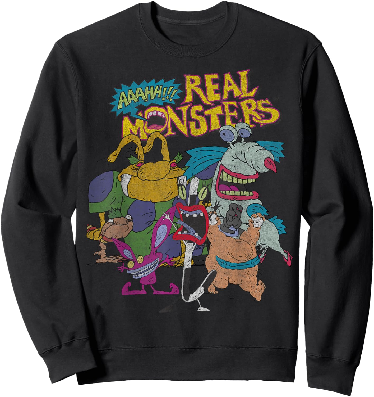 AAAHH Real Monsters Character Cast Sweatshirt - Sweatshirt | Black