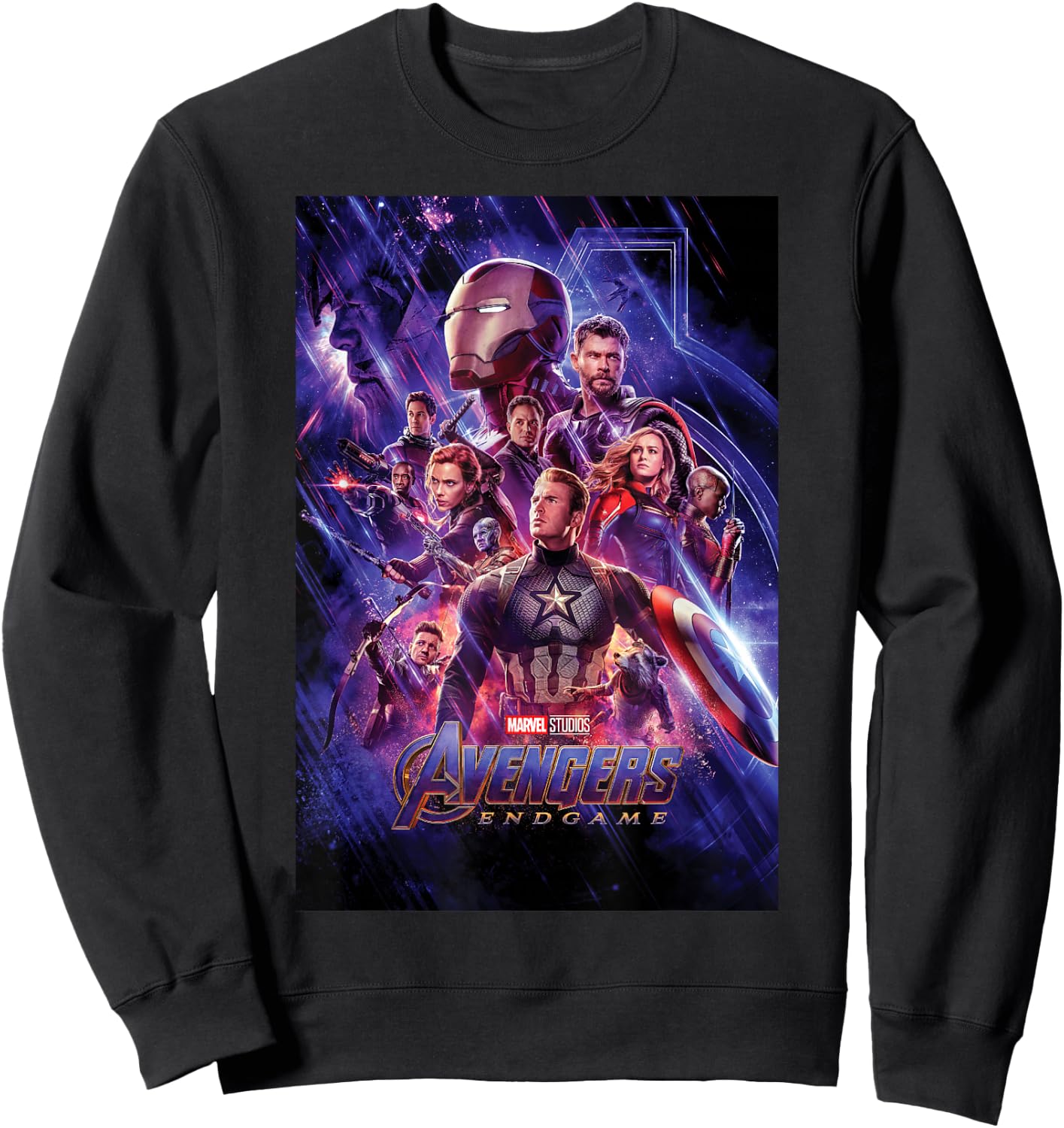 Marvel Studios Avengers Endgame Space Group Shot Poster Sweatshirt - Sweatshirt | Black