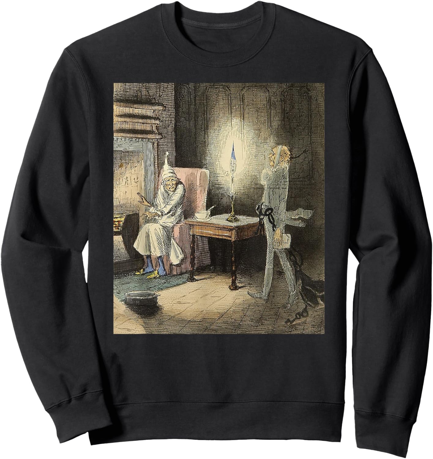 A Christmas Carol Scrooge Shirt - The Ghost of Jacob Marley Sweatshirt - Sweatshirt | Black
