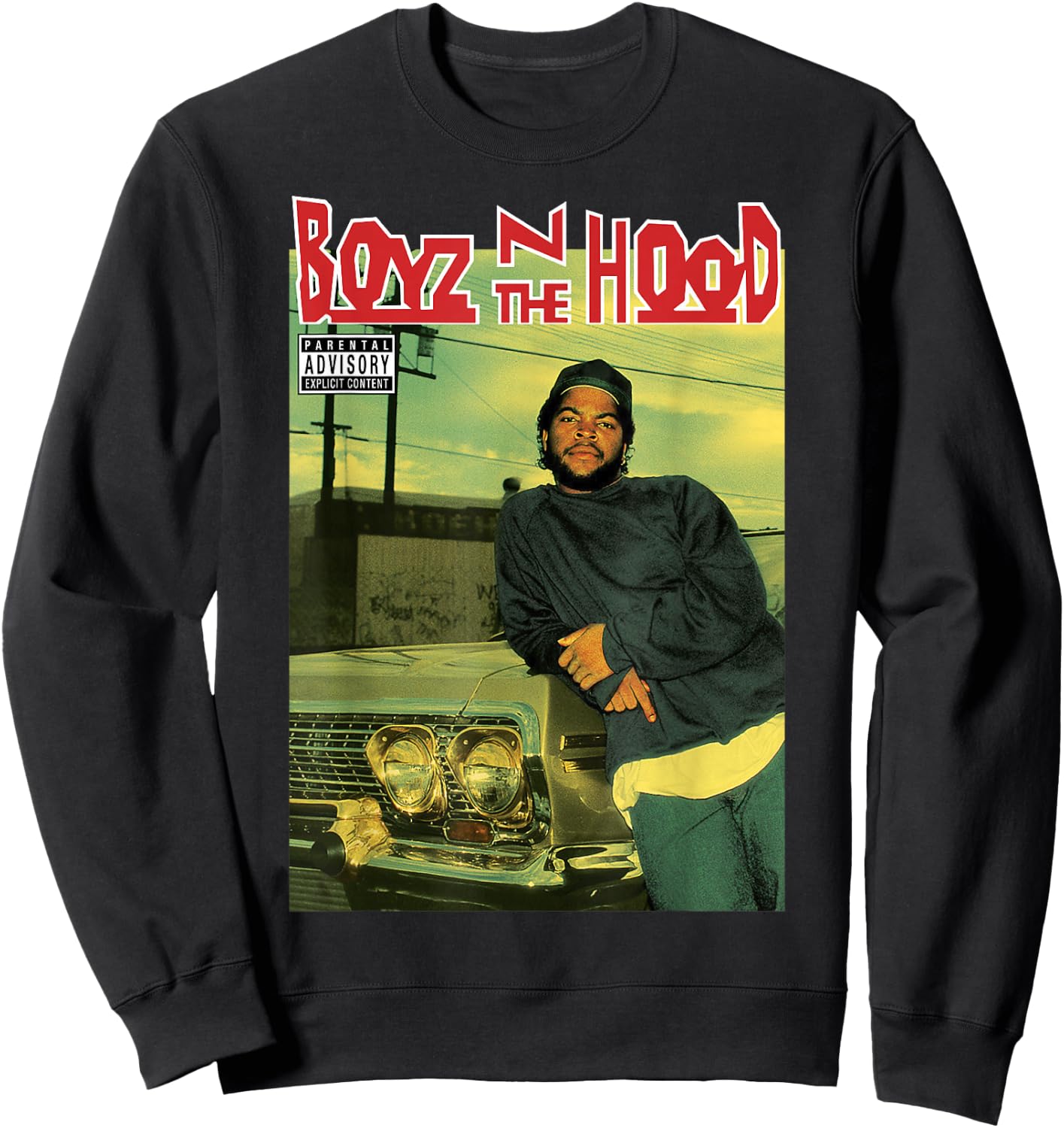 Boyz N The Hood Darrin Doughboy Album Cover Logo Small Sweatshirt - Sweatshirt | Black