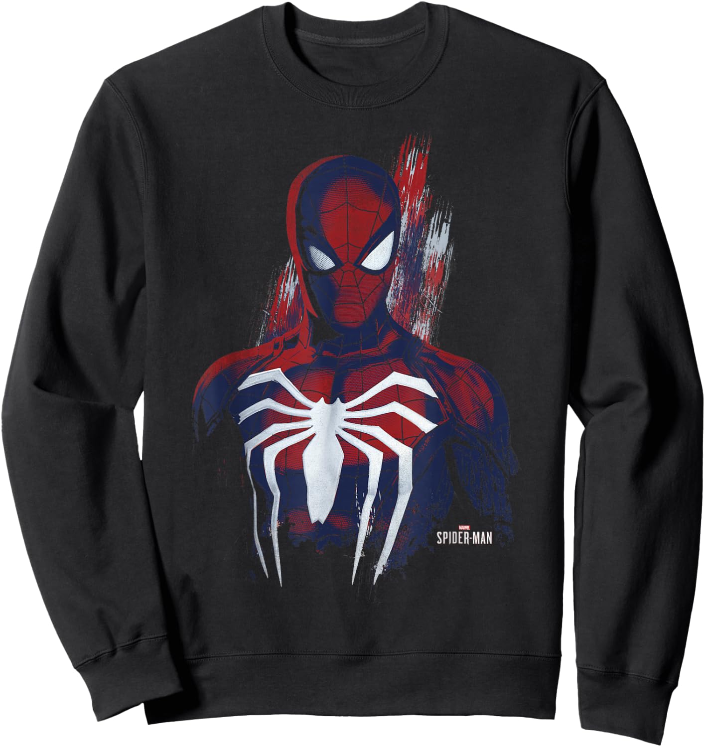 Marvel Spider-Man Game Paint Portrait Sweatshirt - Sweatshirt | Black