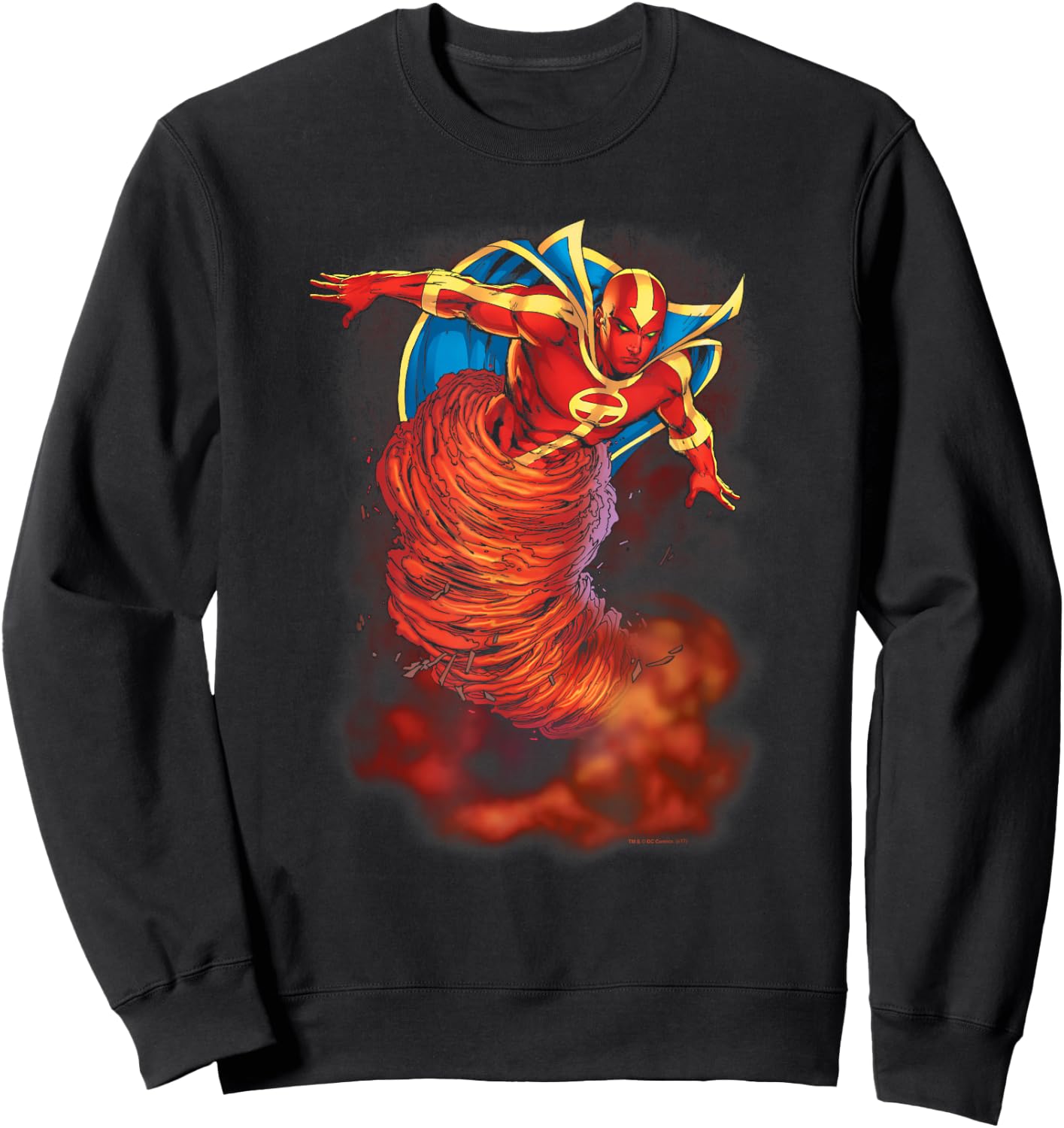 Justice League Red Tornado Cloud Sweatshirt - Sweatshirt | Black