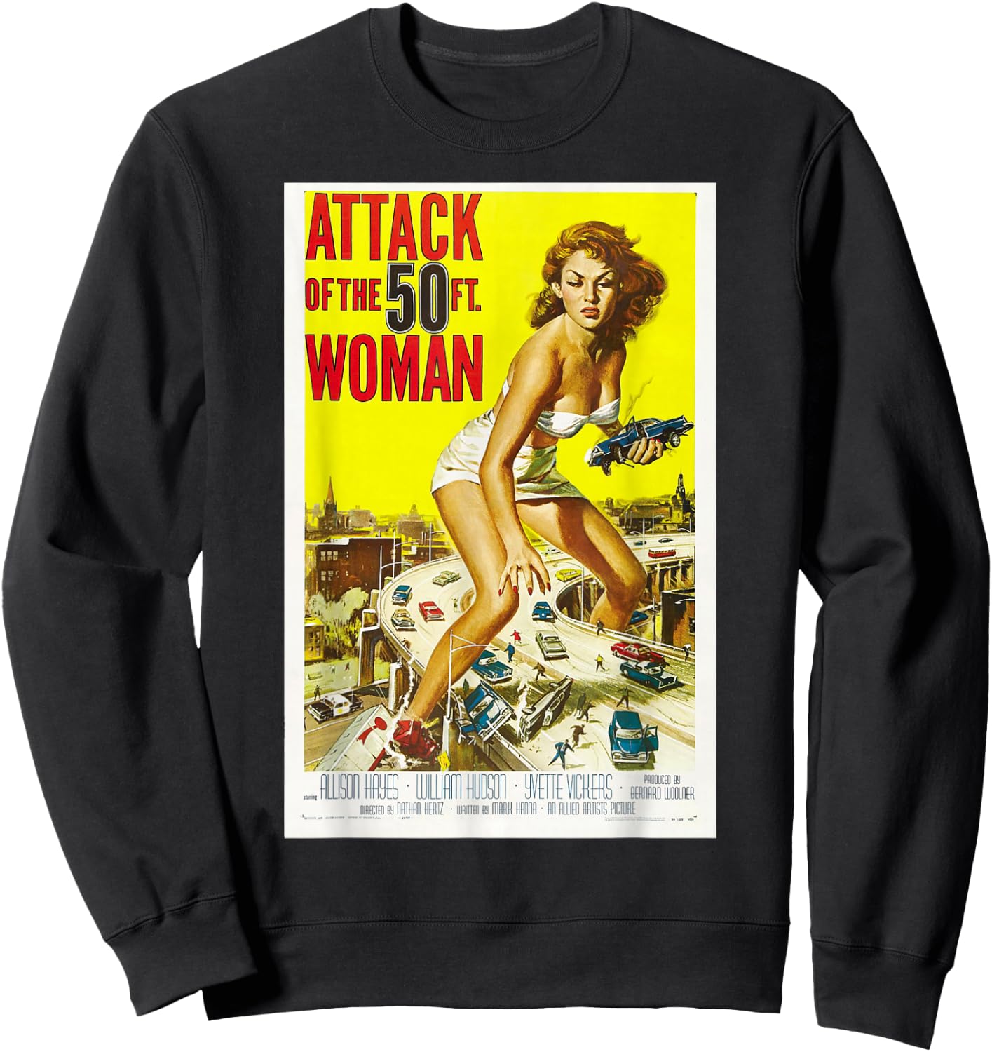 Attack of the 50 Foot Woman Sweatshirt - Sweatshirt | Black