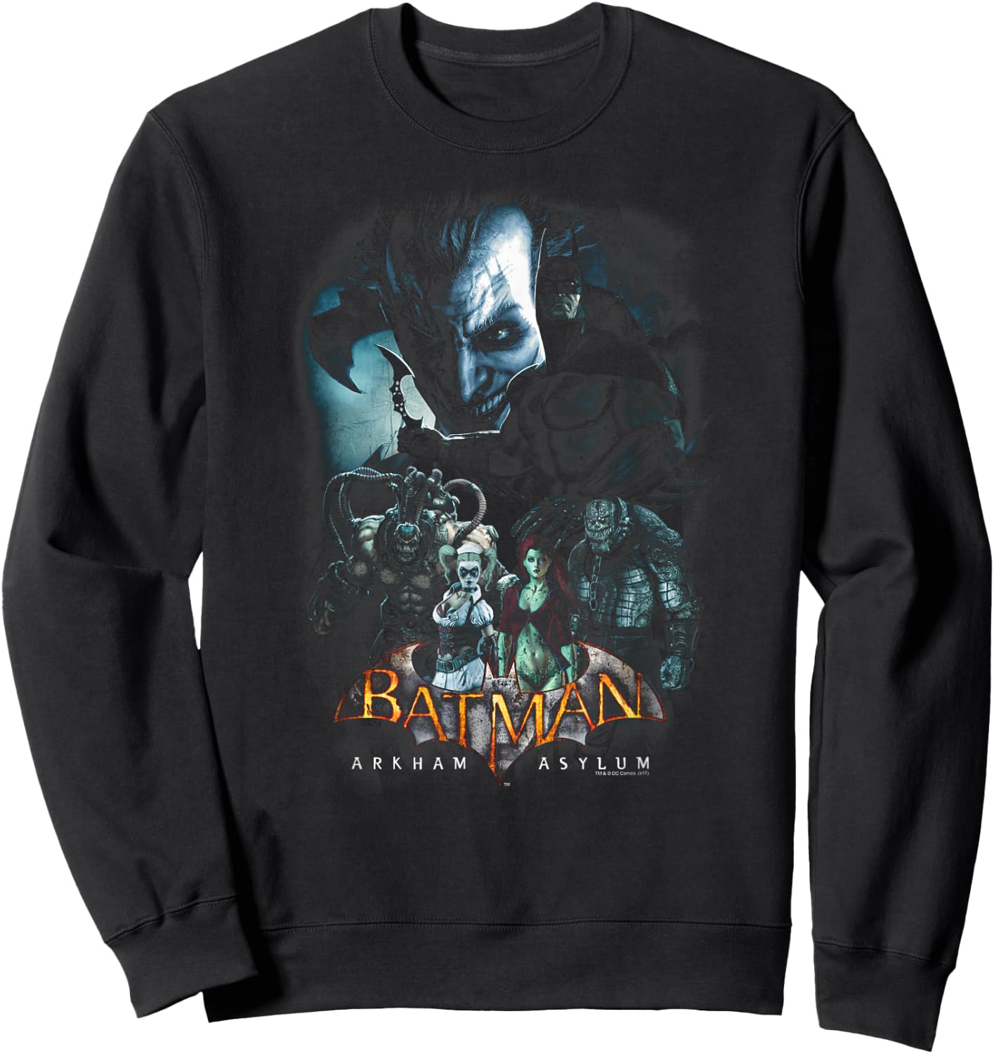 Batman: Arkham Asylum Five Against One Sweatshirt - Sweatshirt | Black