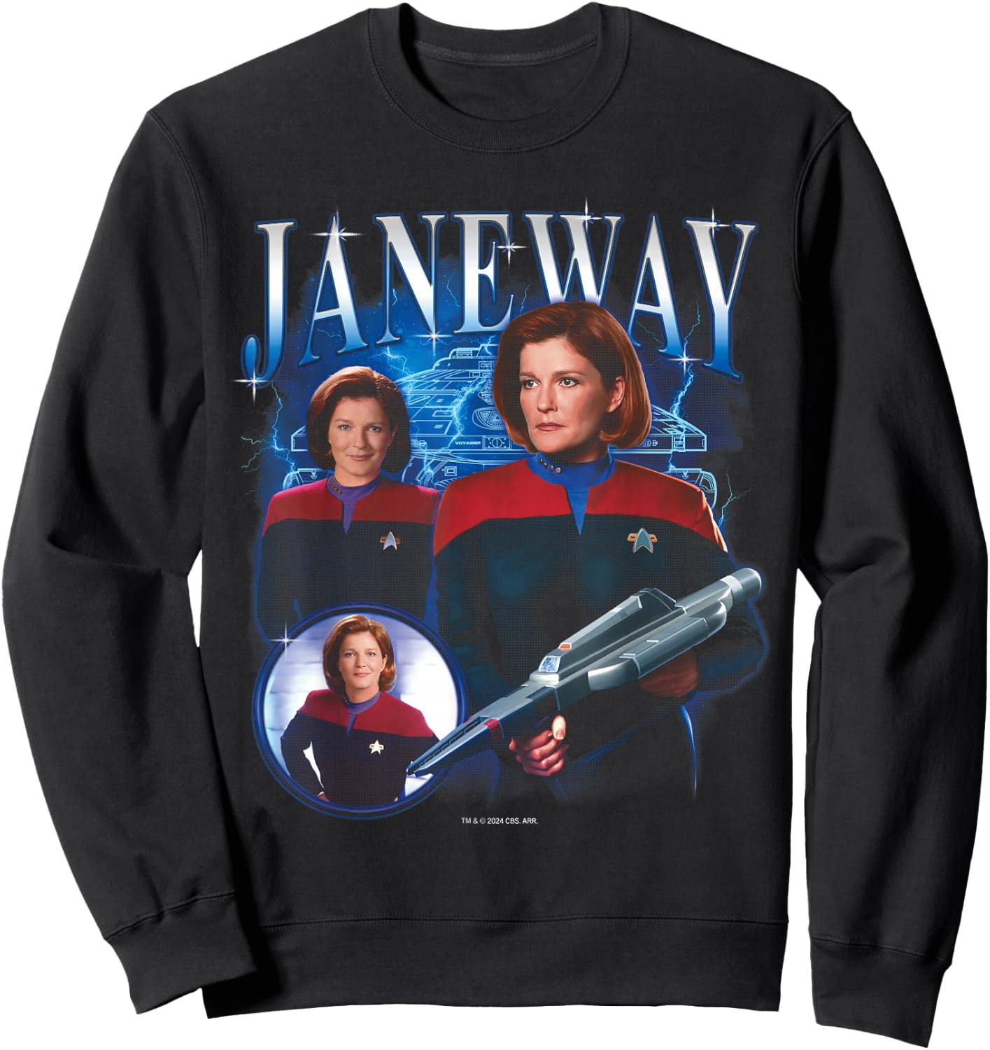 Star Trek: Voyager Janeway Heartthrob Sweatshirt - Sweatshirt | Black