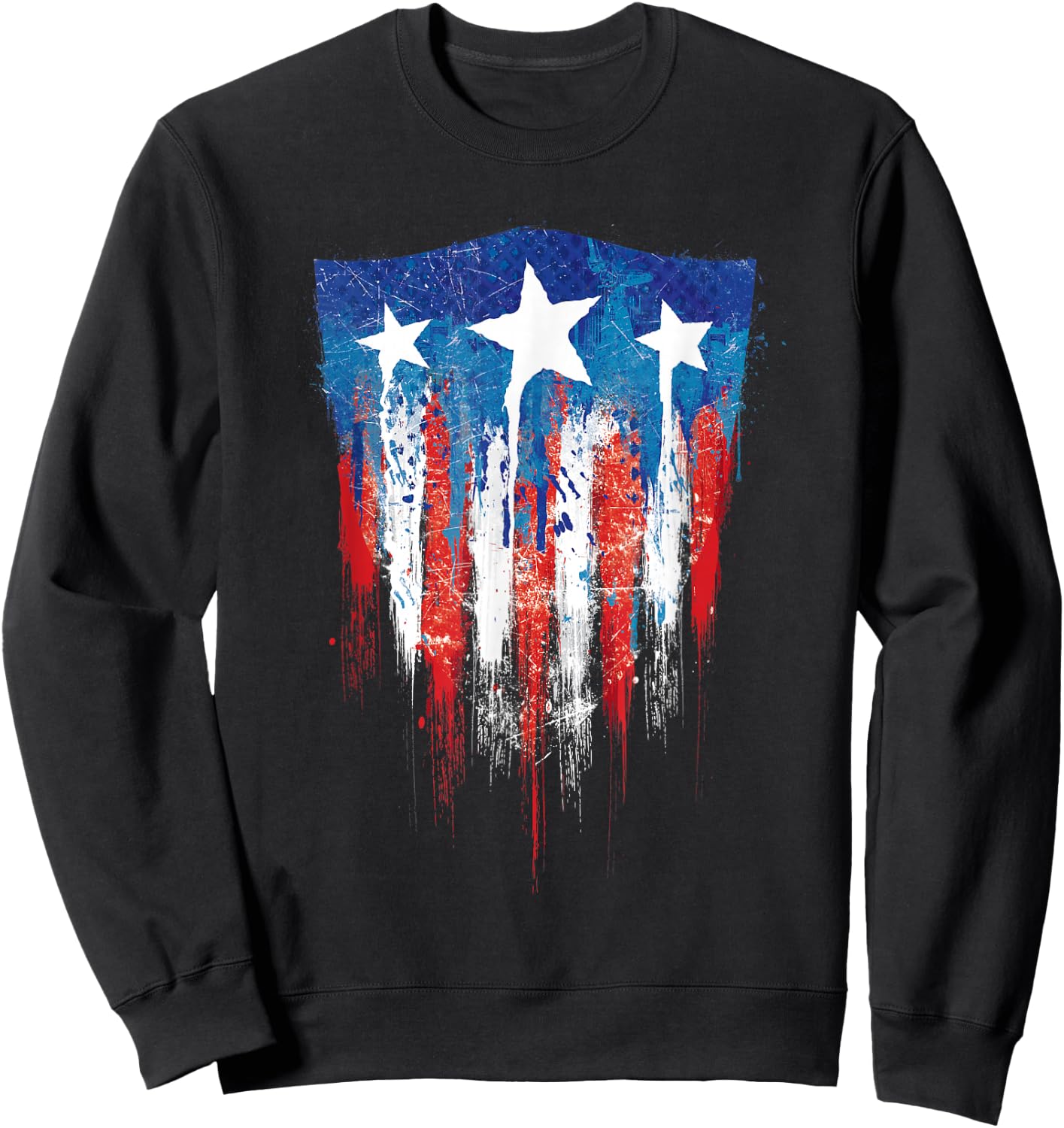 Marvel Captain America Flag Sweatshirt - Sweatshirt | Black