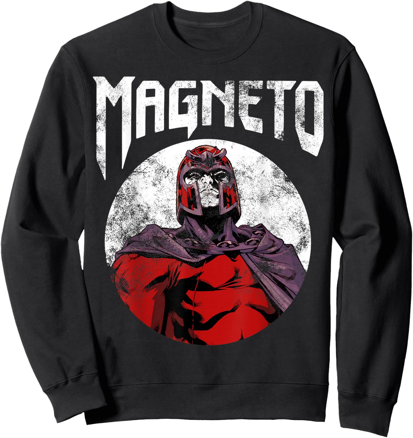 Marvel X-Men Magneto Classic Retro Rock Band Graphic Sweatshirt - Sweatshirt | Black