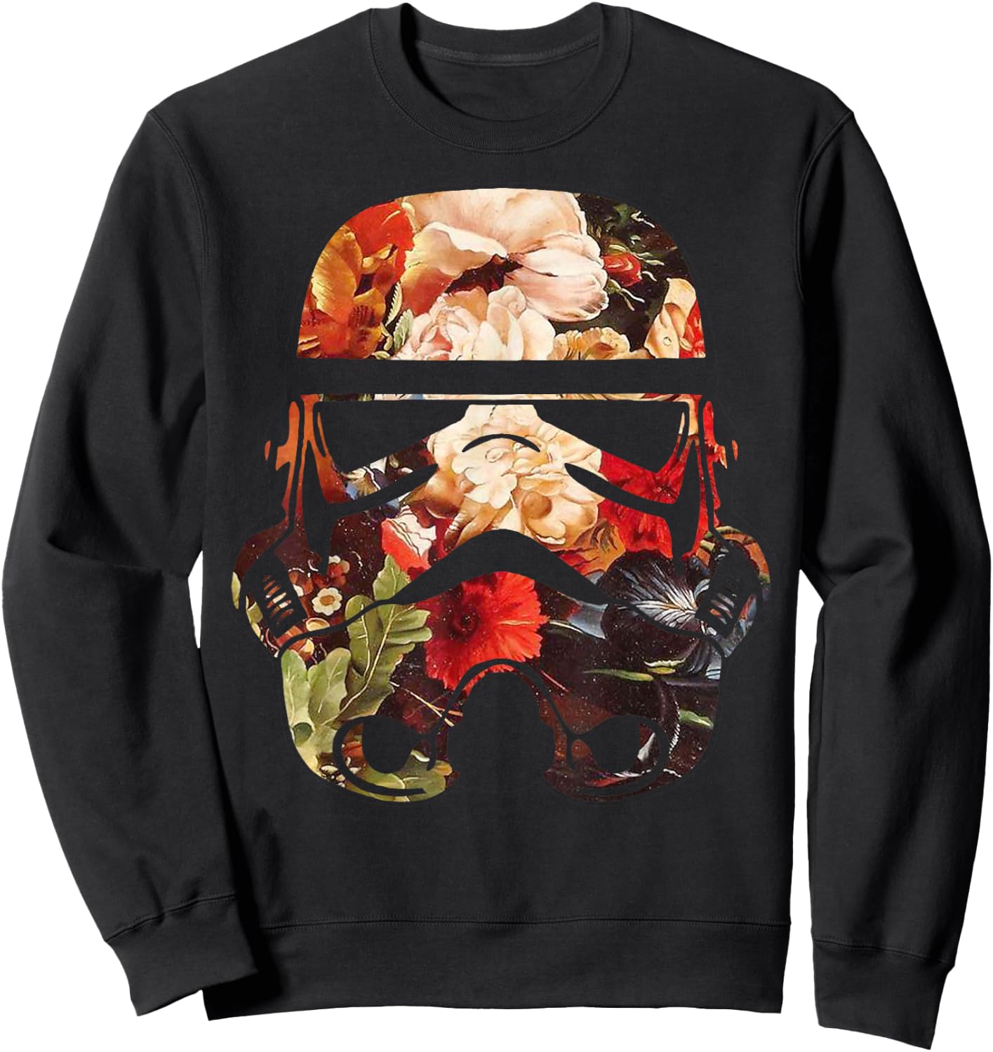 Star Wars Blooming Stormtrooper Floral Fill Sweatshirt - Sweatshirt | Black