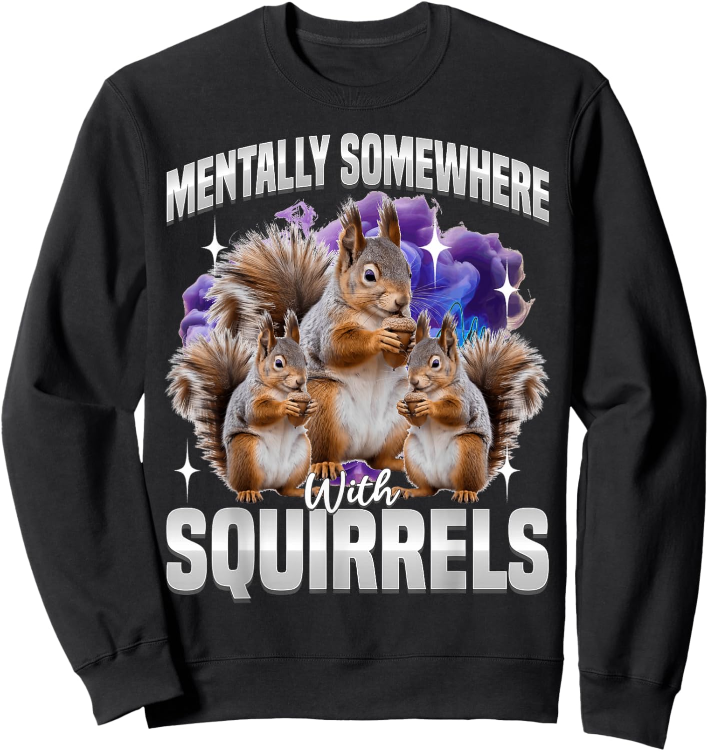 Funny Squirrel Sweatshirt - Sweatshirt | Black