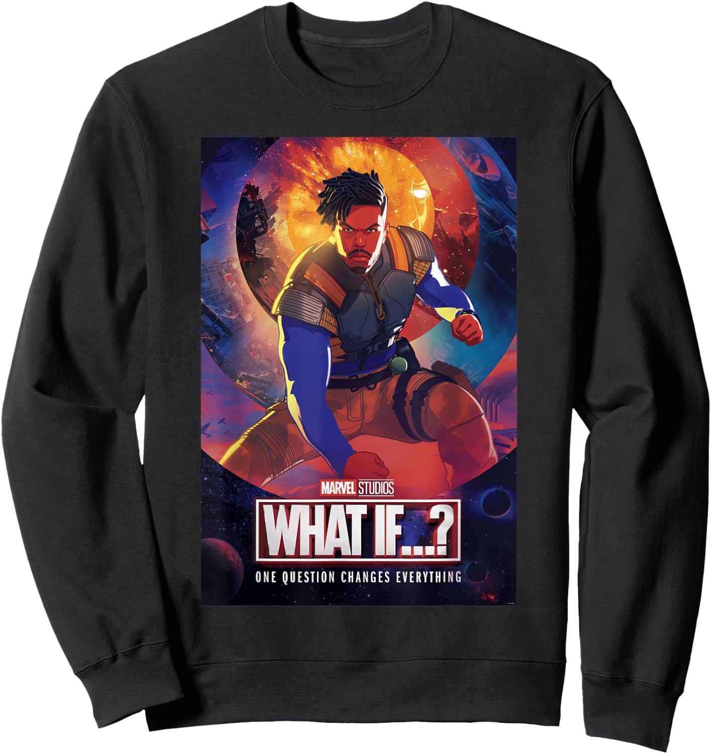 Marvel What IF...? Killmonger Comic Cover Sweatshirt - Sweatshirt | Black
