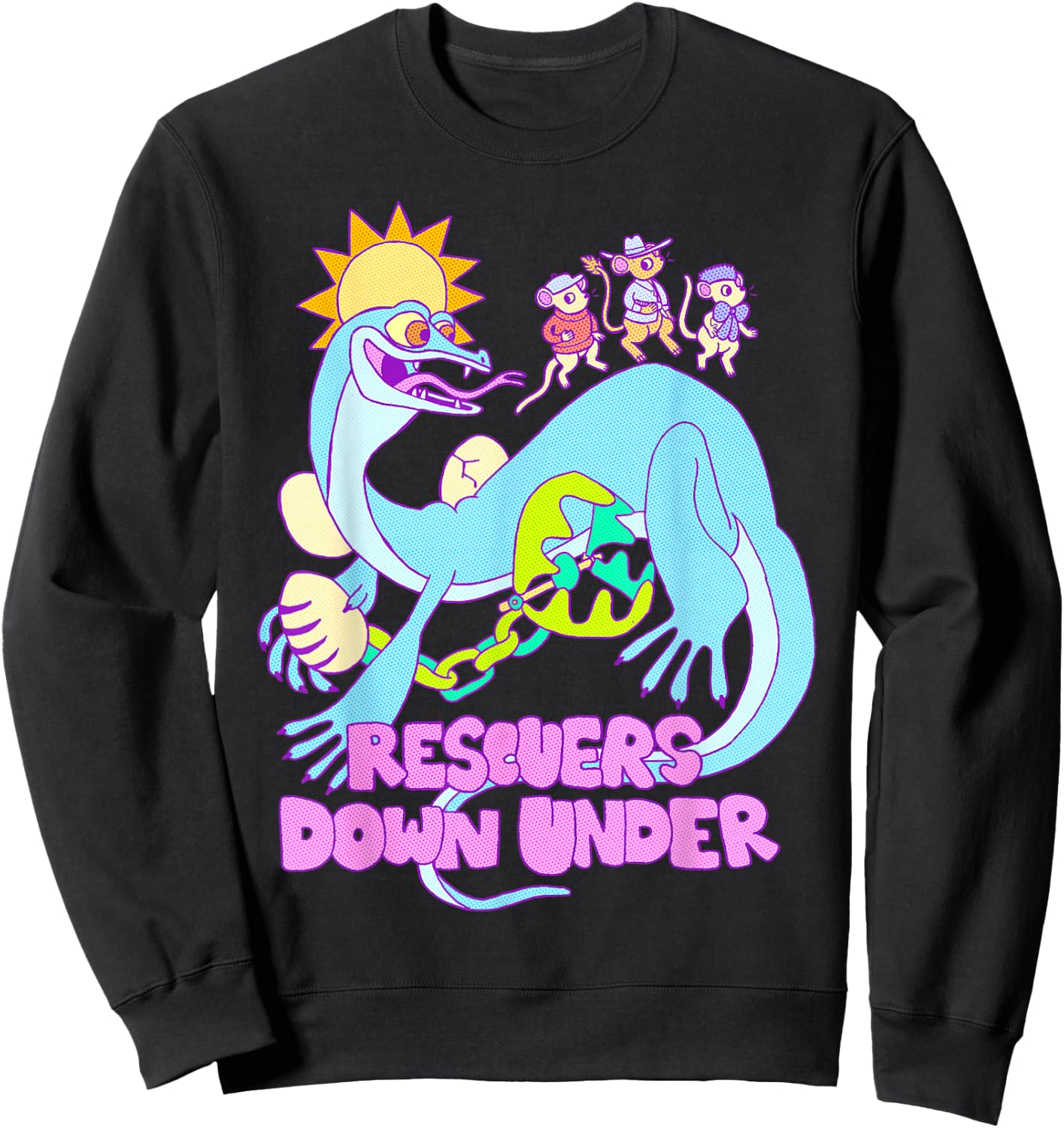 Disney Rescuers Down Under Joanna Stealing Graphic Sweatshirt - Sweatshirt | Black