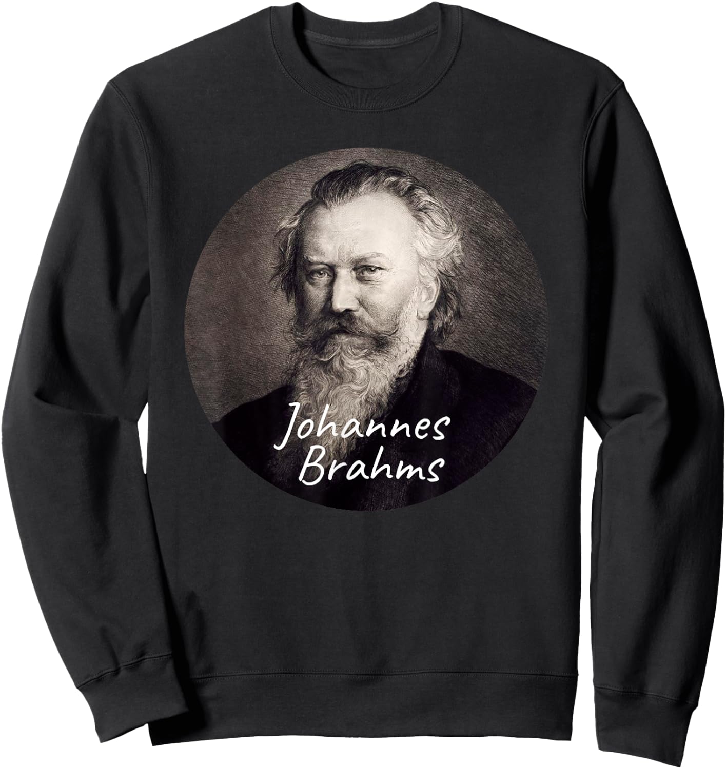 Johannes Brahms Composer Portrait Sweatshirt - Sweatshirt | Black