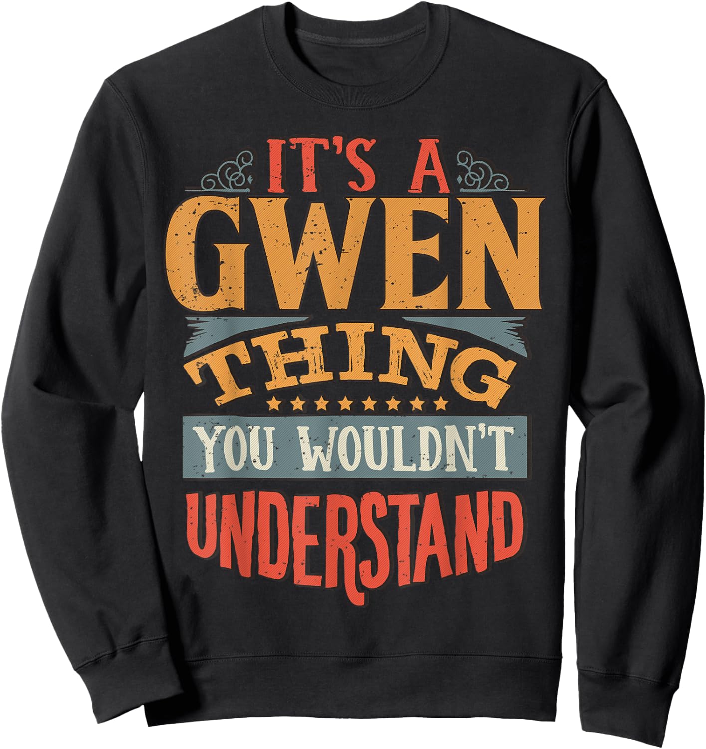 Gwen Name Sweatshirt - Sweatshirt | Black