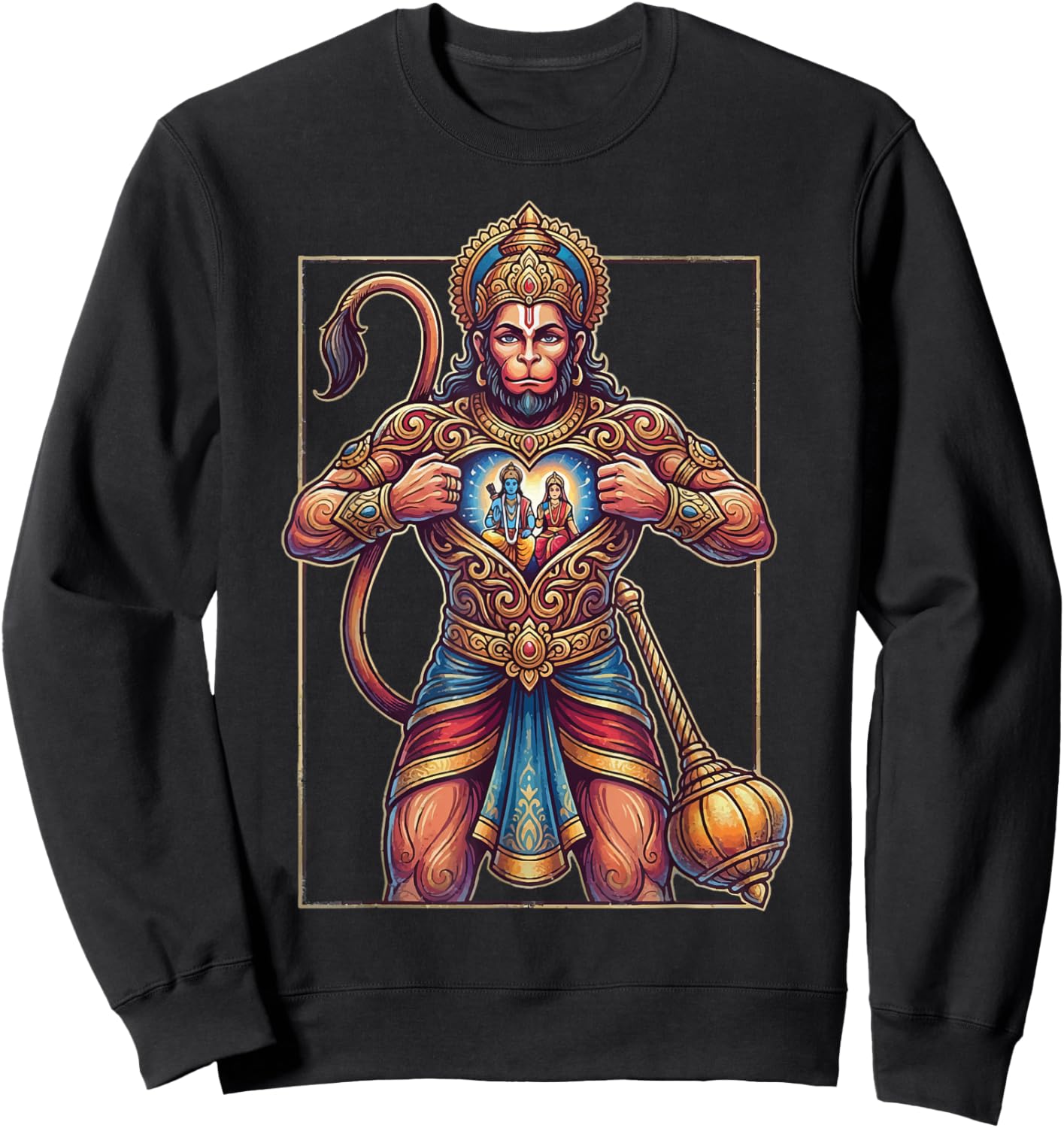 Hanuman Ji Sweatshirt - Sweatshirt | Black