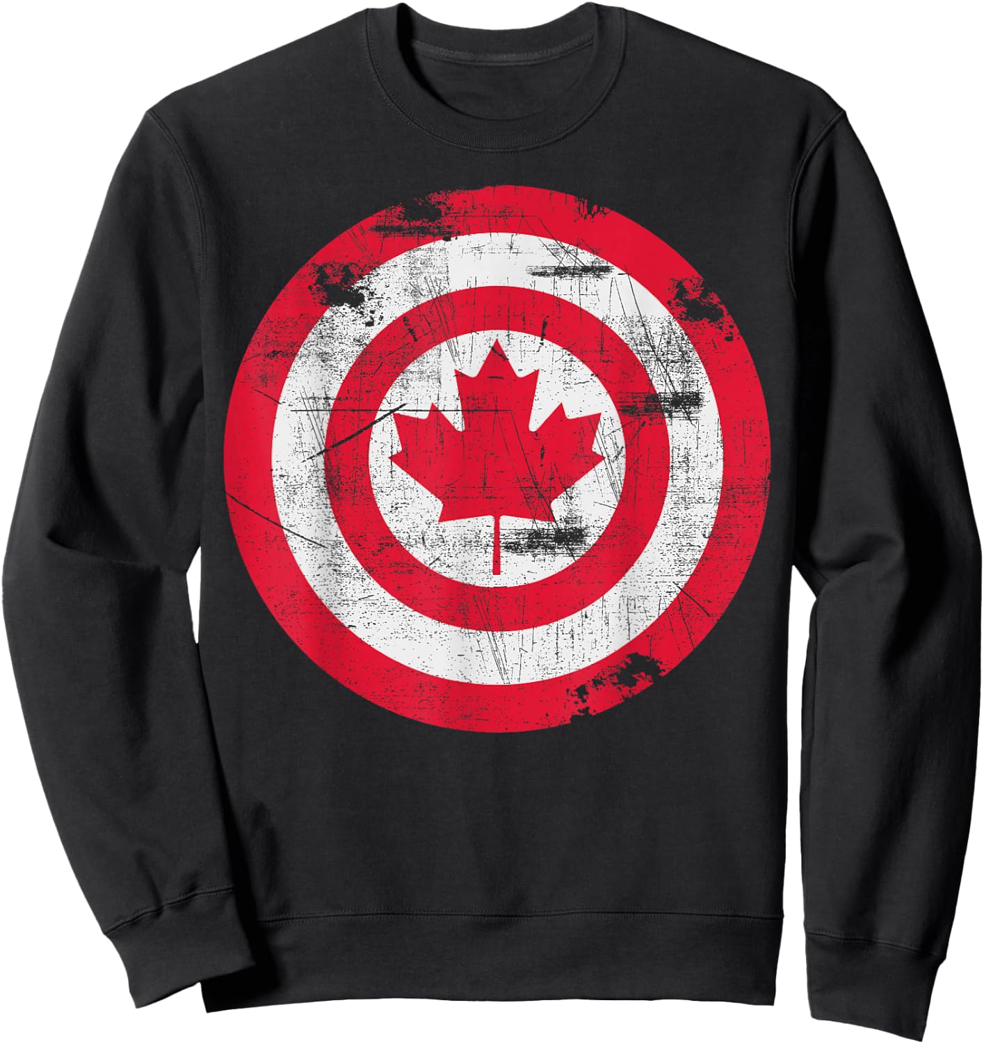 Captain Canada Flag Sweatshirt - Sweatshirt | Black