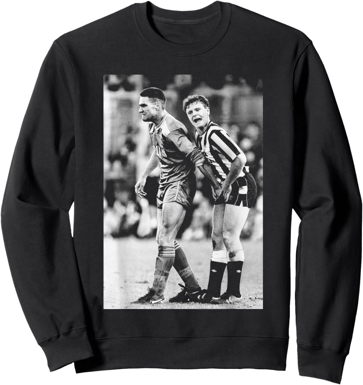 Vinnie Jones Grabs Gazza Gascoigne Newcastle Utd Football Sweatshirt - Sweatshirt | Black
