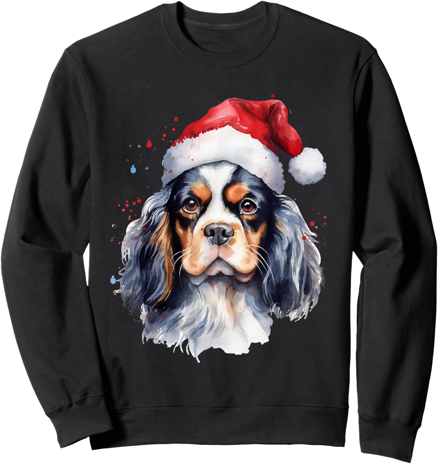 Cavalier King Charles Christmas Dog Sweatshirt - Sweatshirt | Black