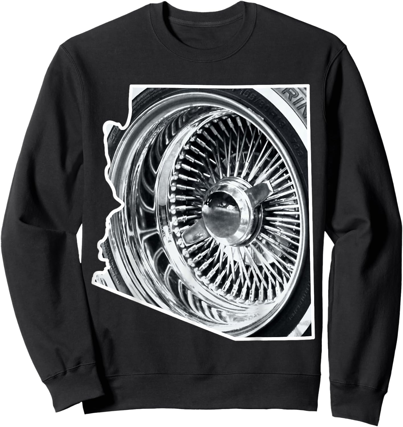 Arizona Lowrider Wheel Sweatshirt - Sweatshirt | Black