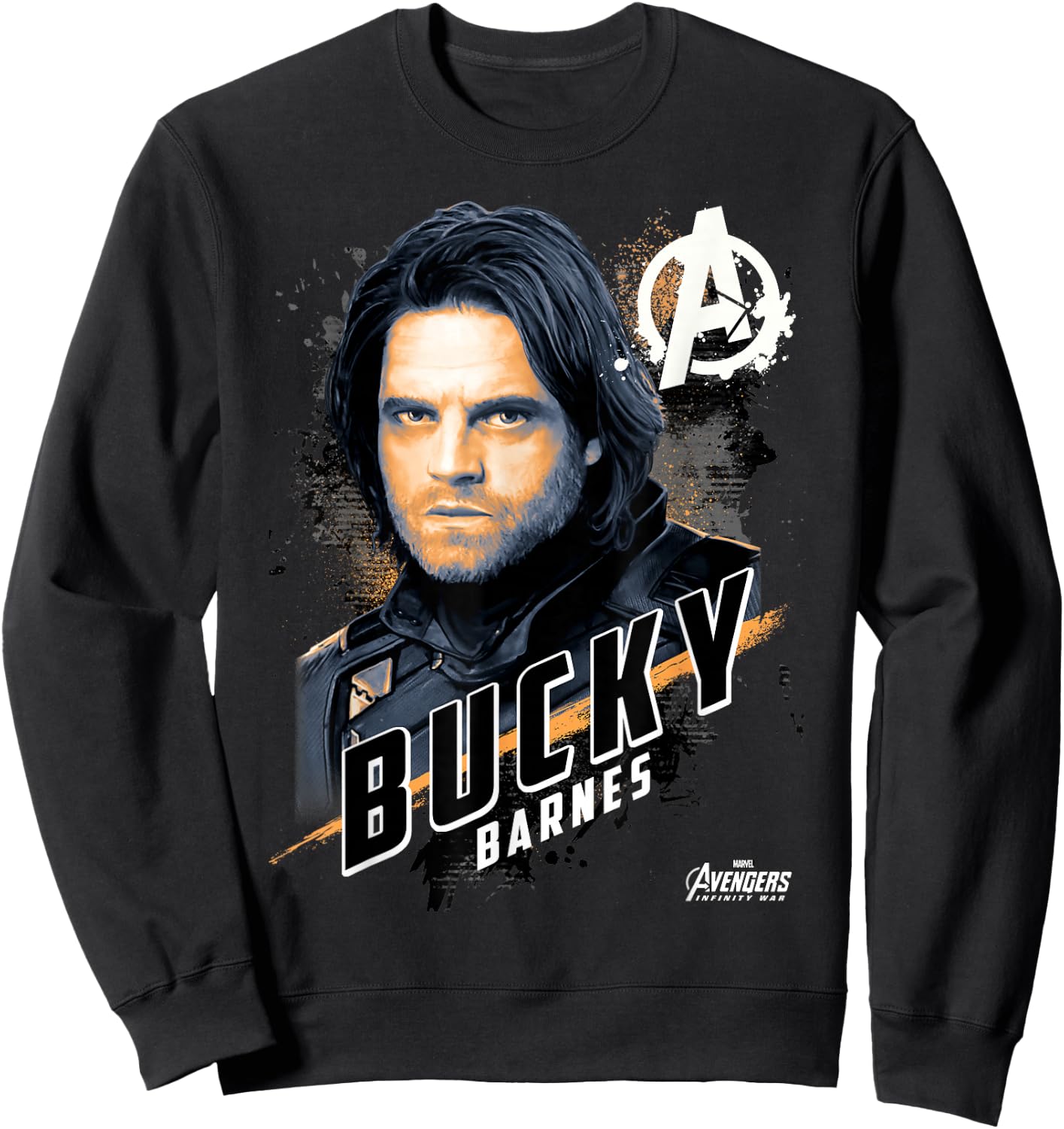 Marvel Avengers Infinity War Bucky Barnes Graphic Sweatshirt - Sweatshirt | Black