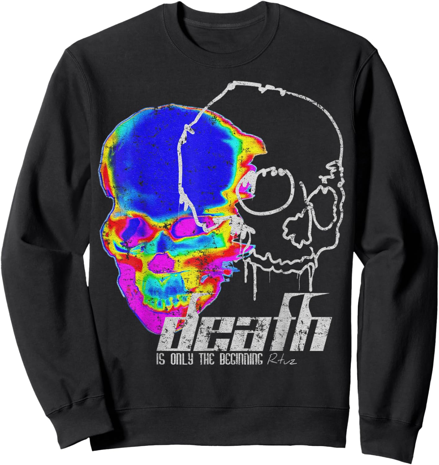 Aesthetic Clothes Retro Vintage Streetwear Fashion Women Men Sweatshirt - Sweatshirt | Black