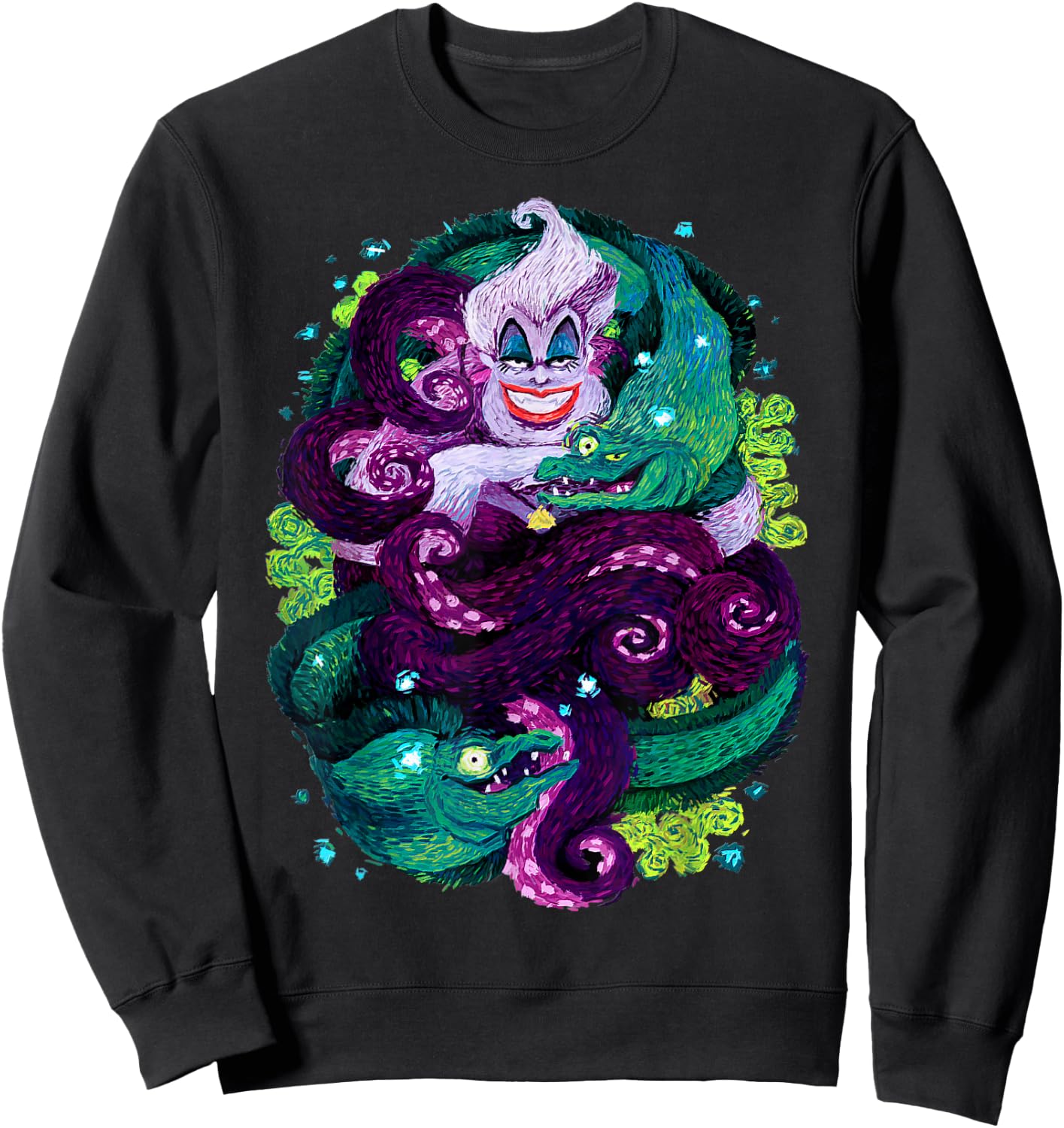 Disney The Little Mermaid Ursula Sea Witch Painting Sweatshirt - Sweatshirt | Black