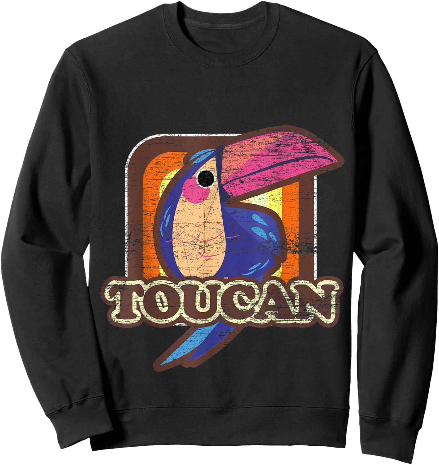 Animal Wildlife Gift Nature Bird Tropic Toucan Sweatshirt - Sweatshirt | Black